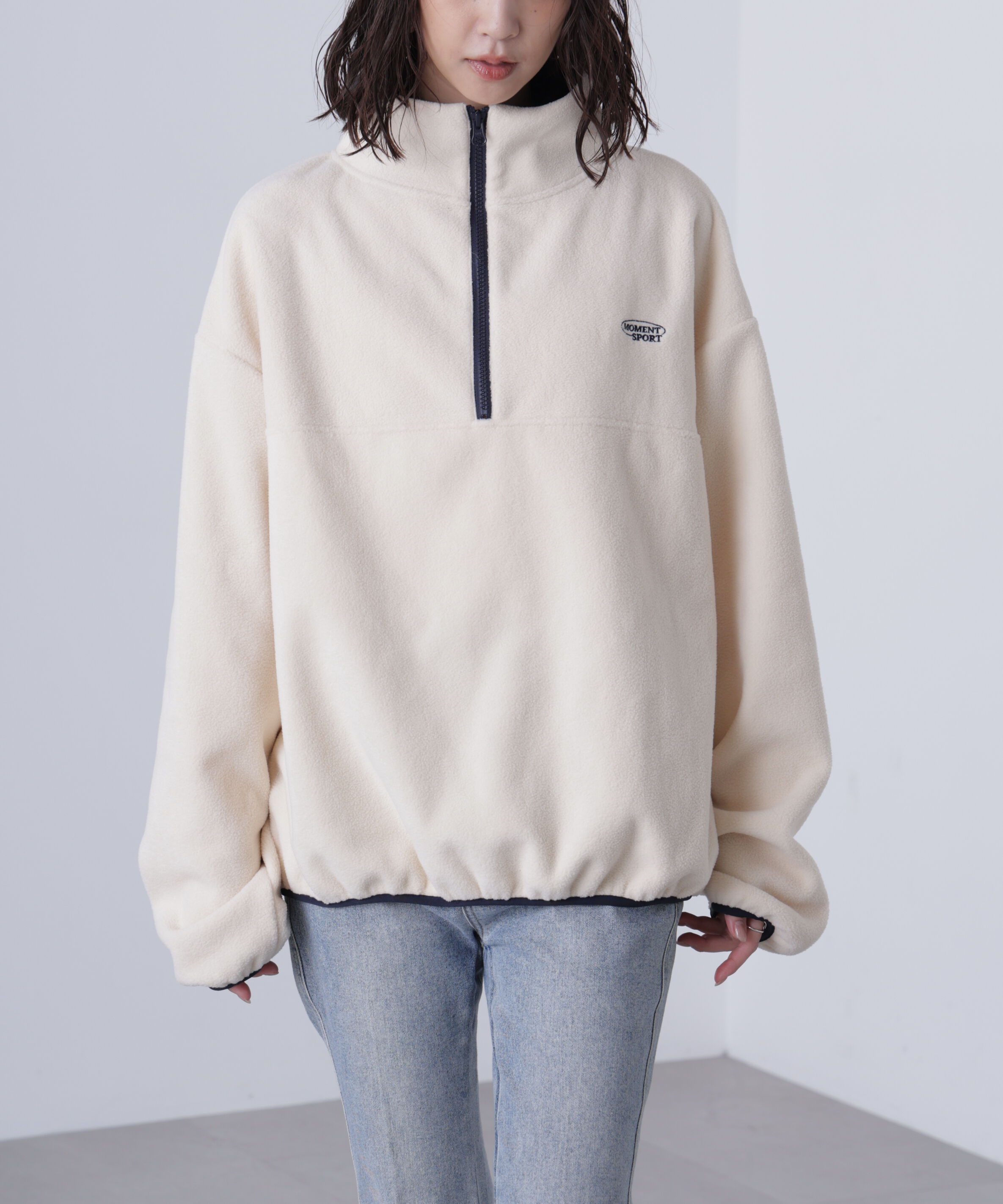  「フリースハーフジッププルオーバー」|Tシャツ・カットソー|