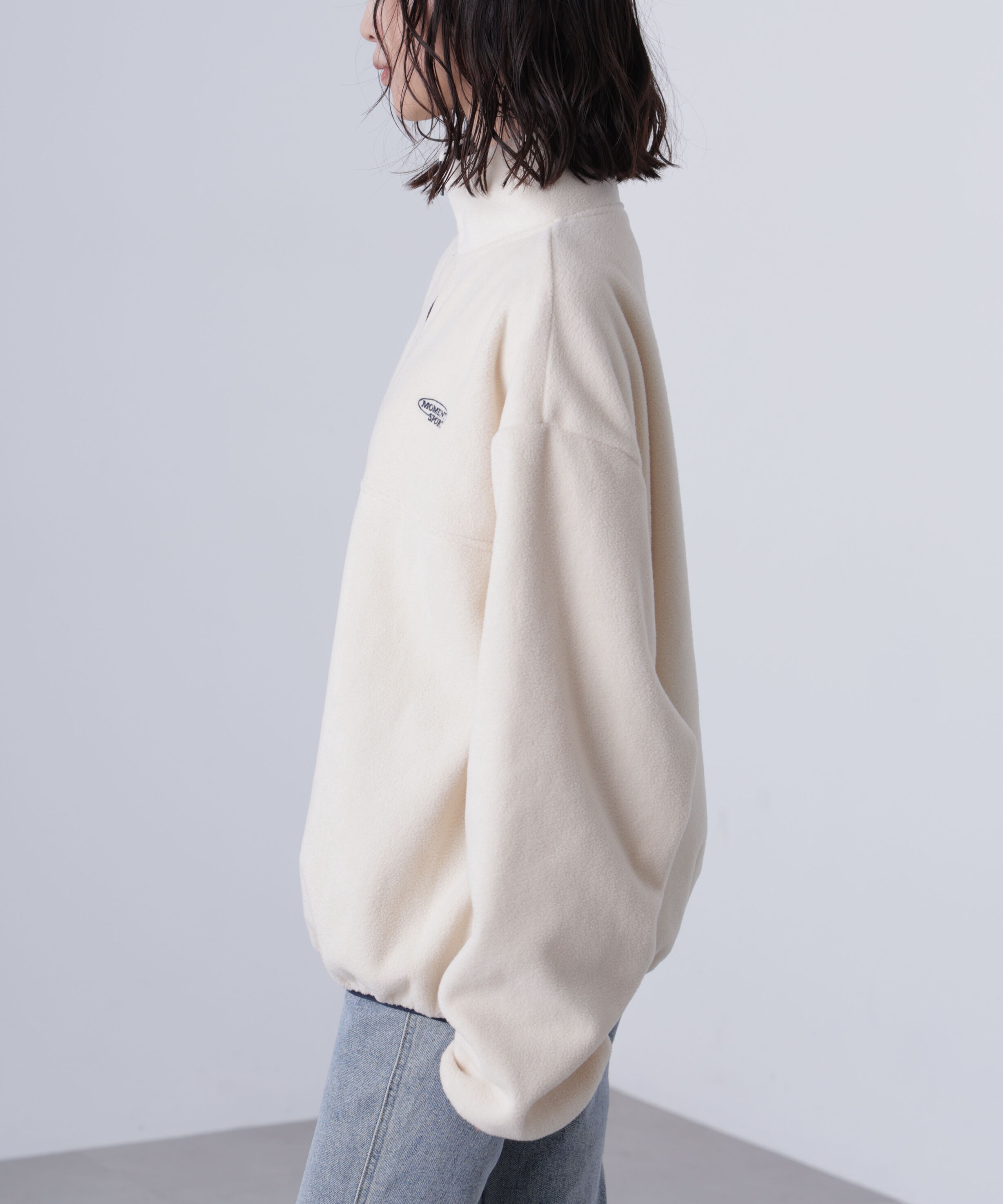  「フリースハーフジッププルオーバー」|Tシャツ・カットソー|