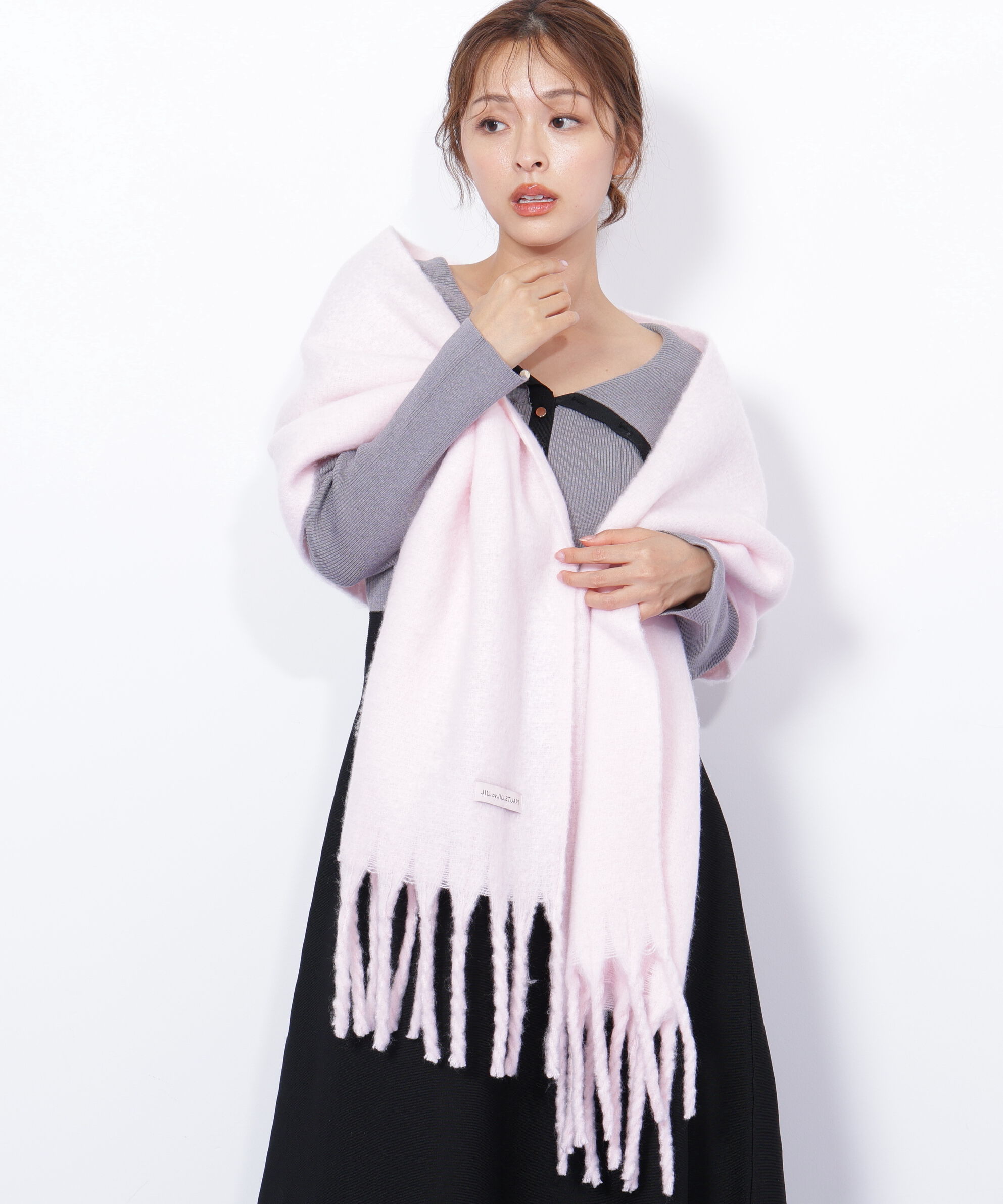  「ループヤーンフラッフィーストール」|バンダナ・スカーフ|