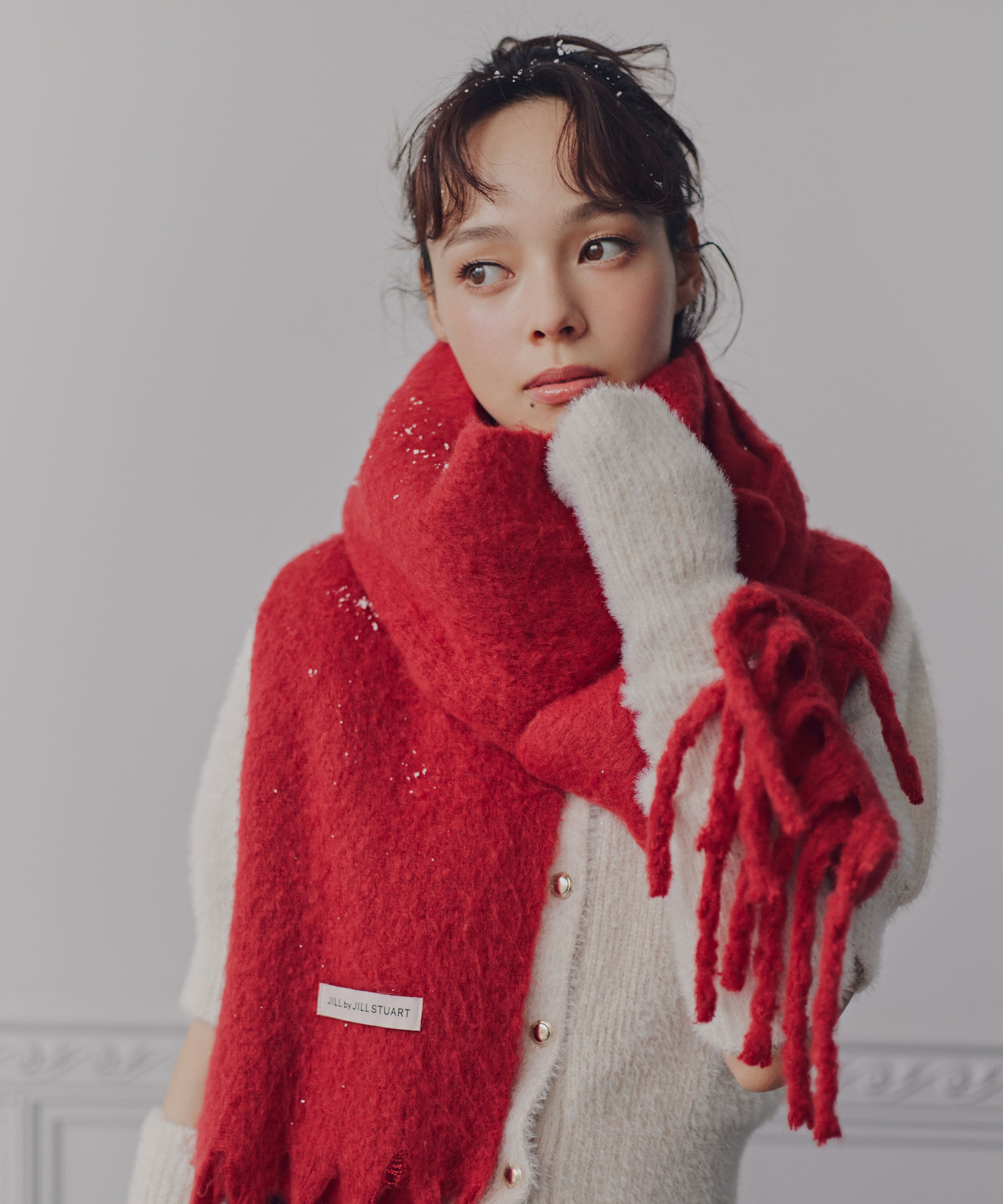  「ループヤーンフラッフィーストール」|バンダナ・スカーフ|