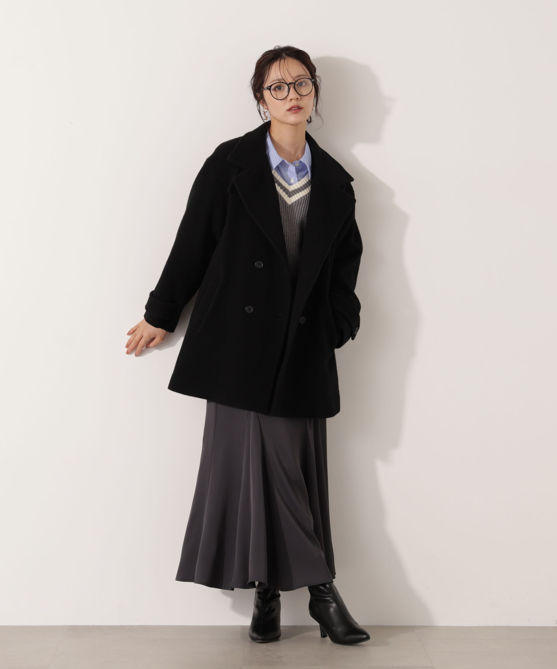 PROPORTION BODY DRESSING「2wayミドルコート 25AW」|ブルゾン・スタジャン|