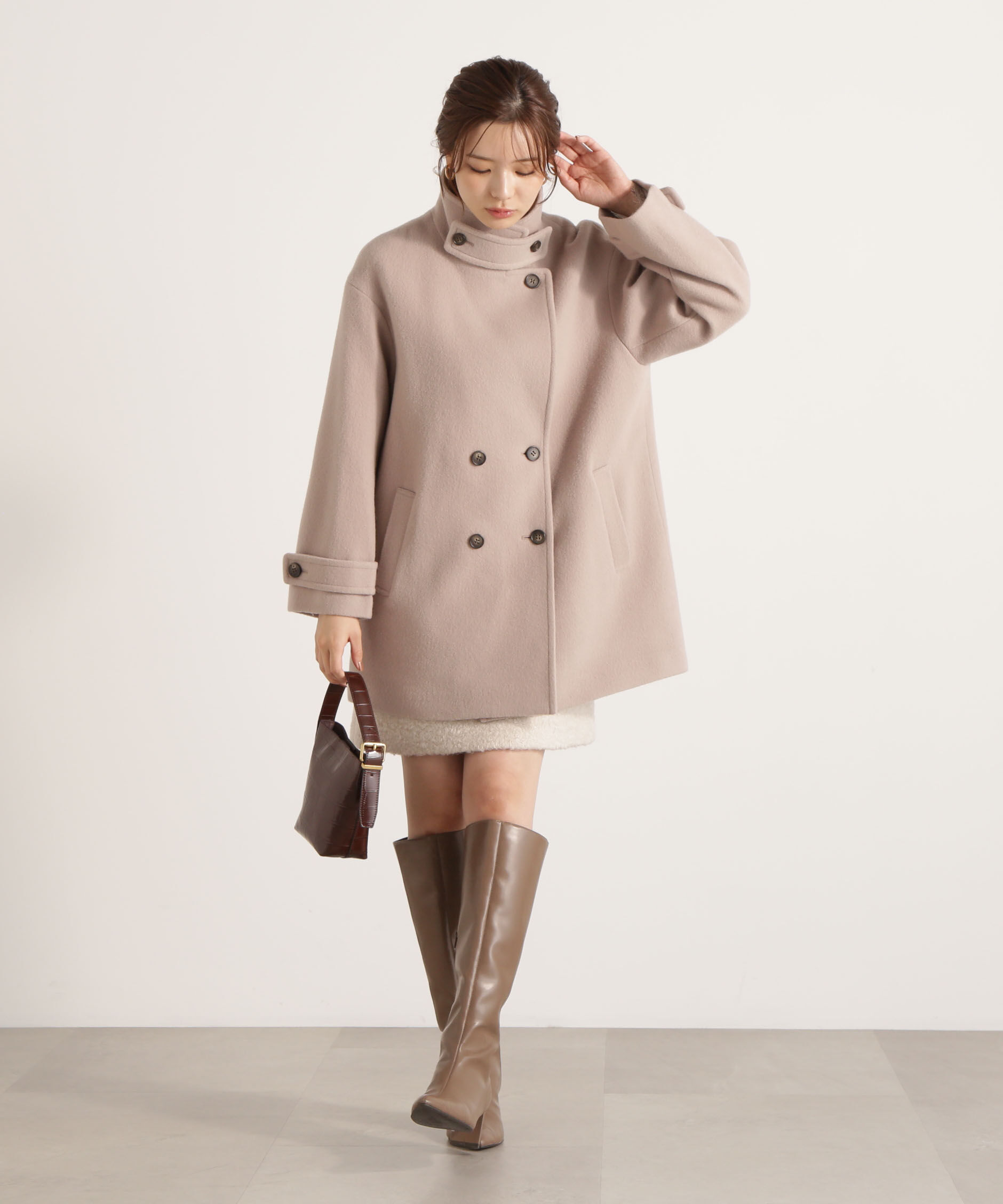 PROPORTION BODY DRESSING「2wayミドルコート 25AW」|ブルゾン・スタジャン|