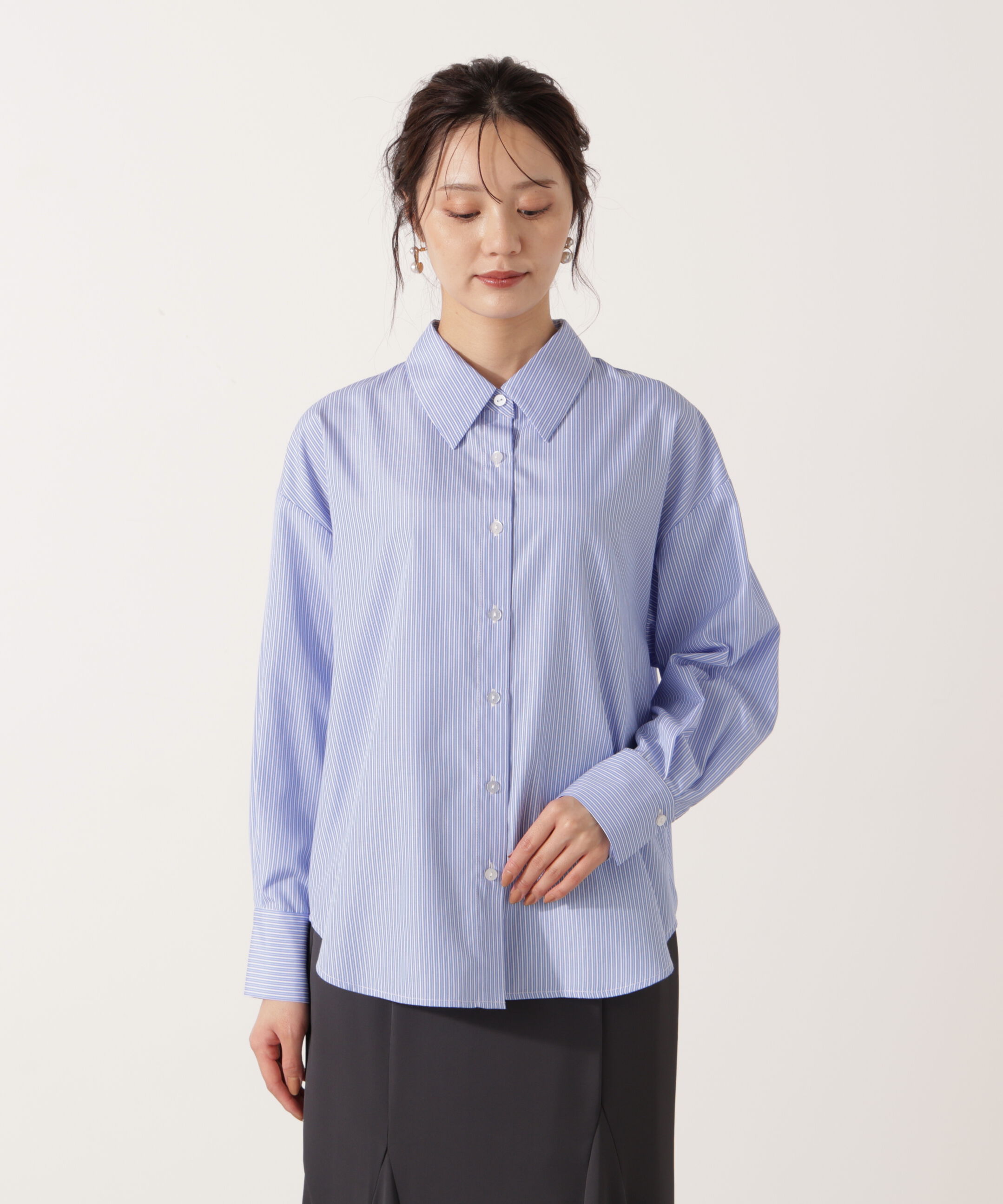 PROPORTION BODY DRESSING「＜ウォッシャブル＞ベーシックシャツ」|シャツ・ブラウス|