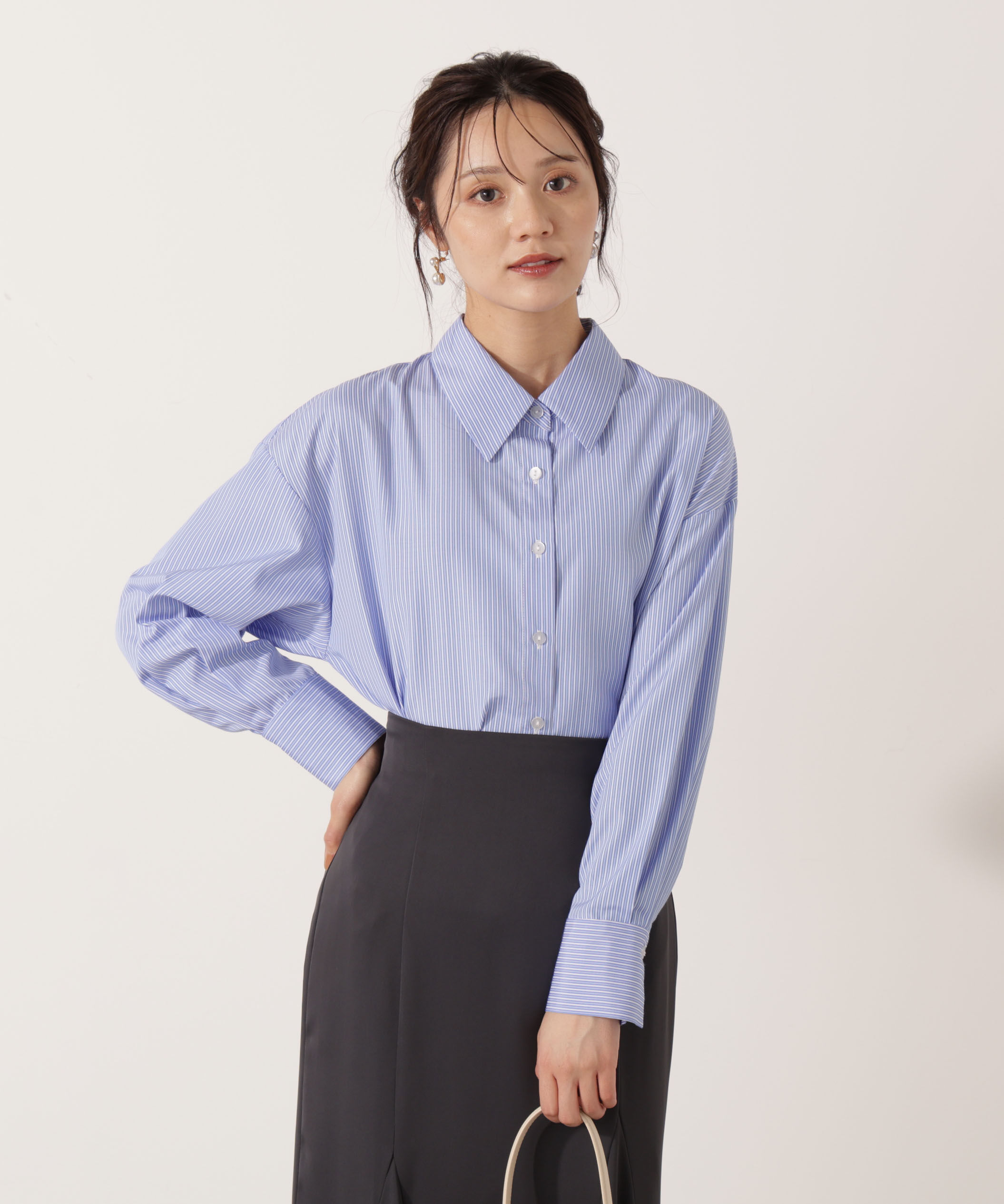 PROPORTION BODY DRESSING「＜ウォッシャブル＞ベーシックシャツ」|シャツ・ブラウス|