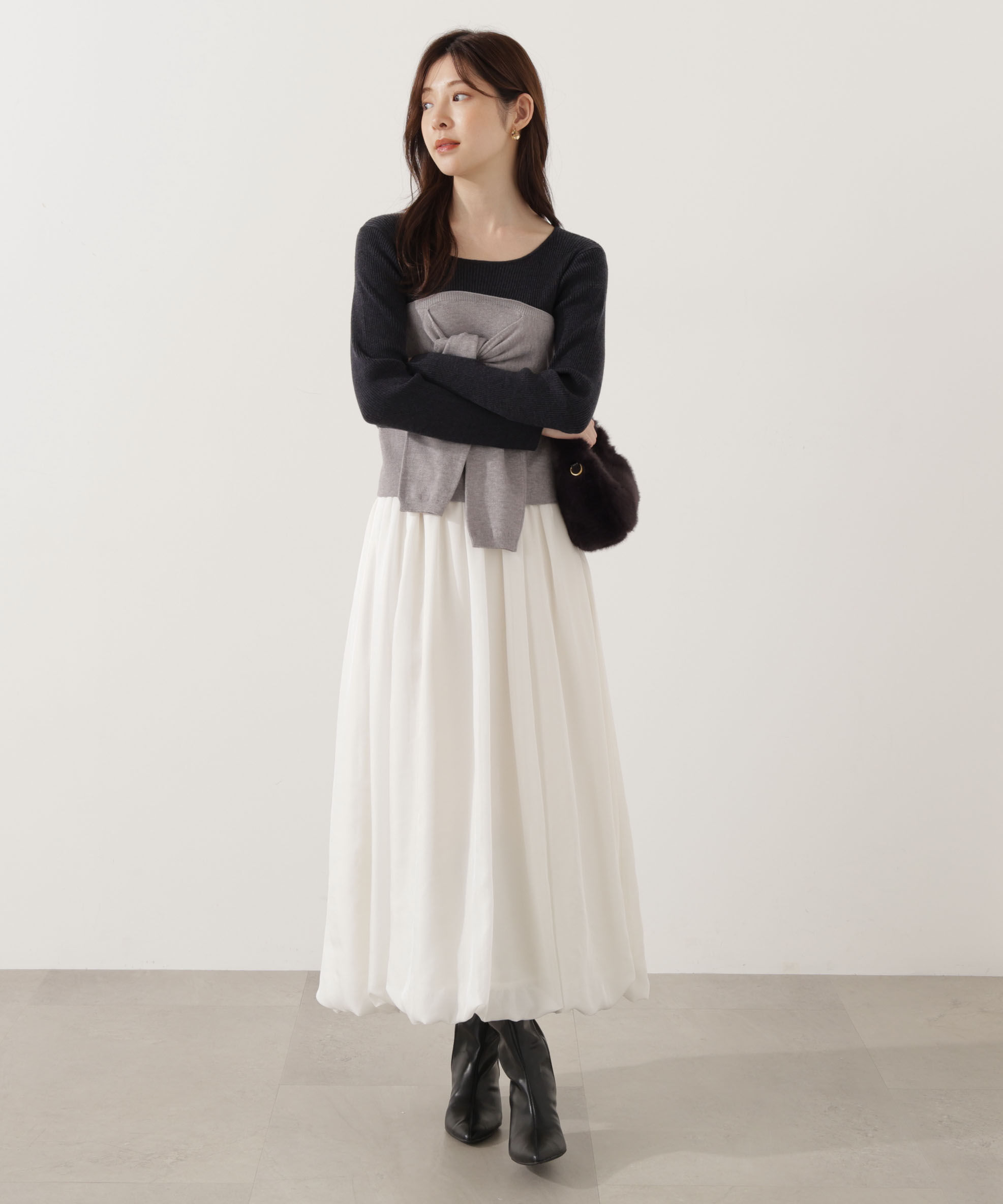 PROPORTION BODY DRESSING「＜ウォッシャブル＞バルーンスカート」|スカート|