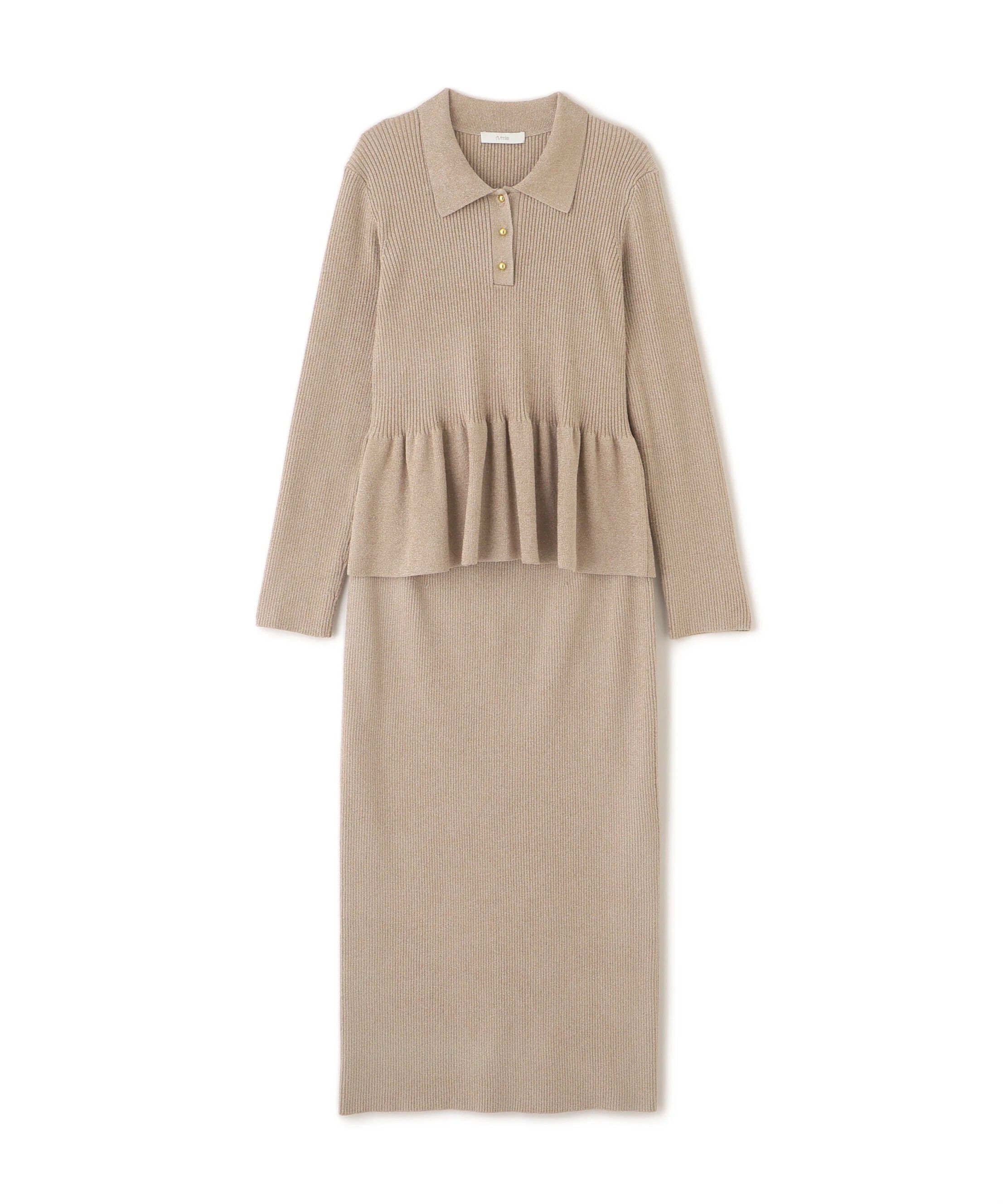 PROPORTION BODY DRESSING「ポロペプラムSETUP」|ワンピース|