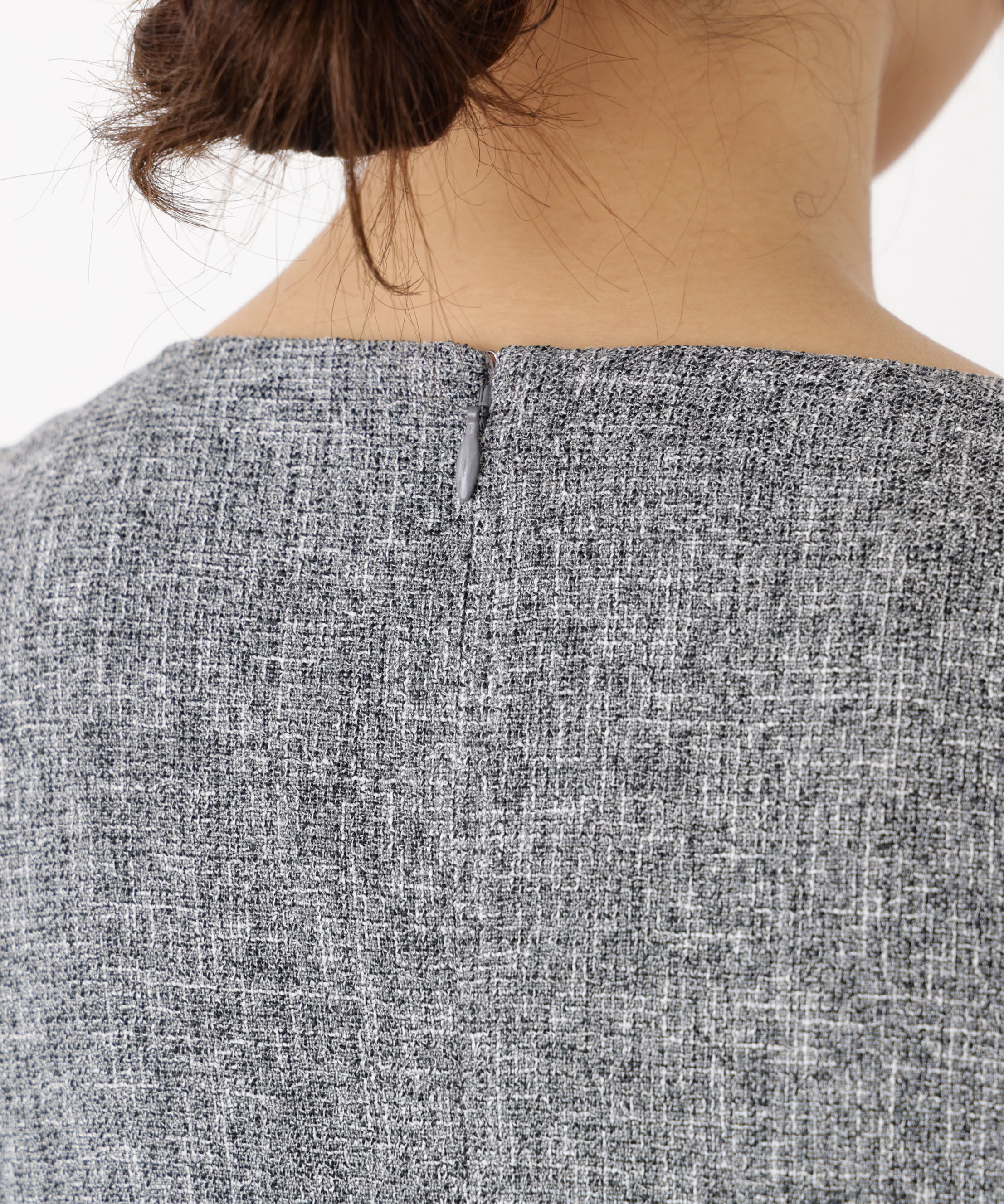 PROPORTION BODY DRESSING「フロント釦ツイードワンピース 25AW」|ワンピース|