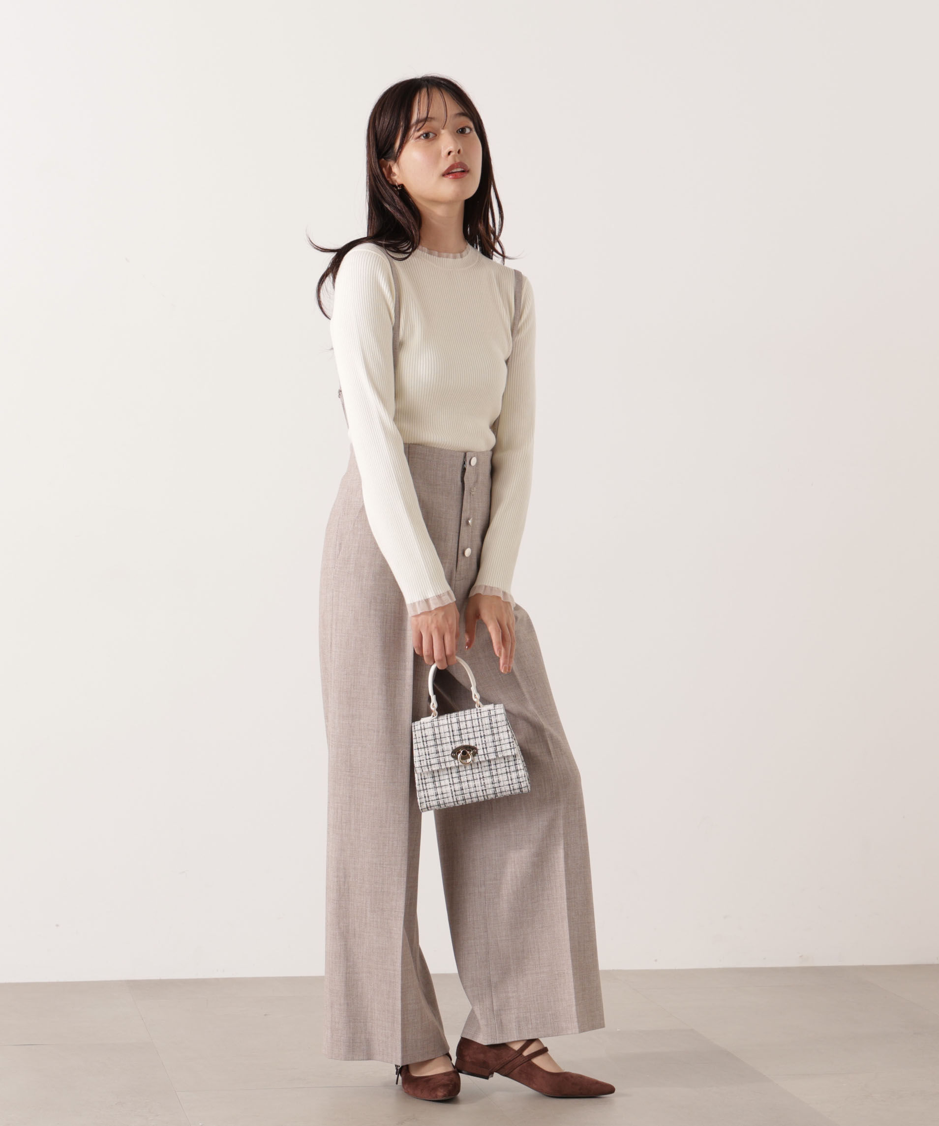 PROPORTION BODY DRESSING「フロント釦2wayワイドパンツ 25AW」|その他|