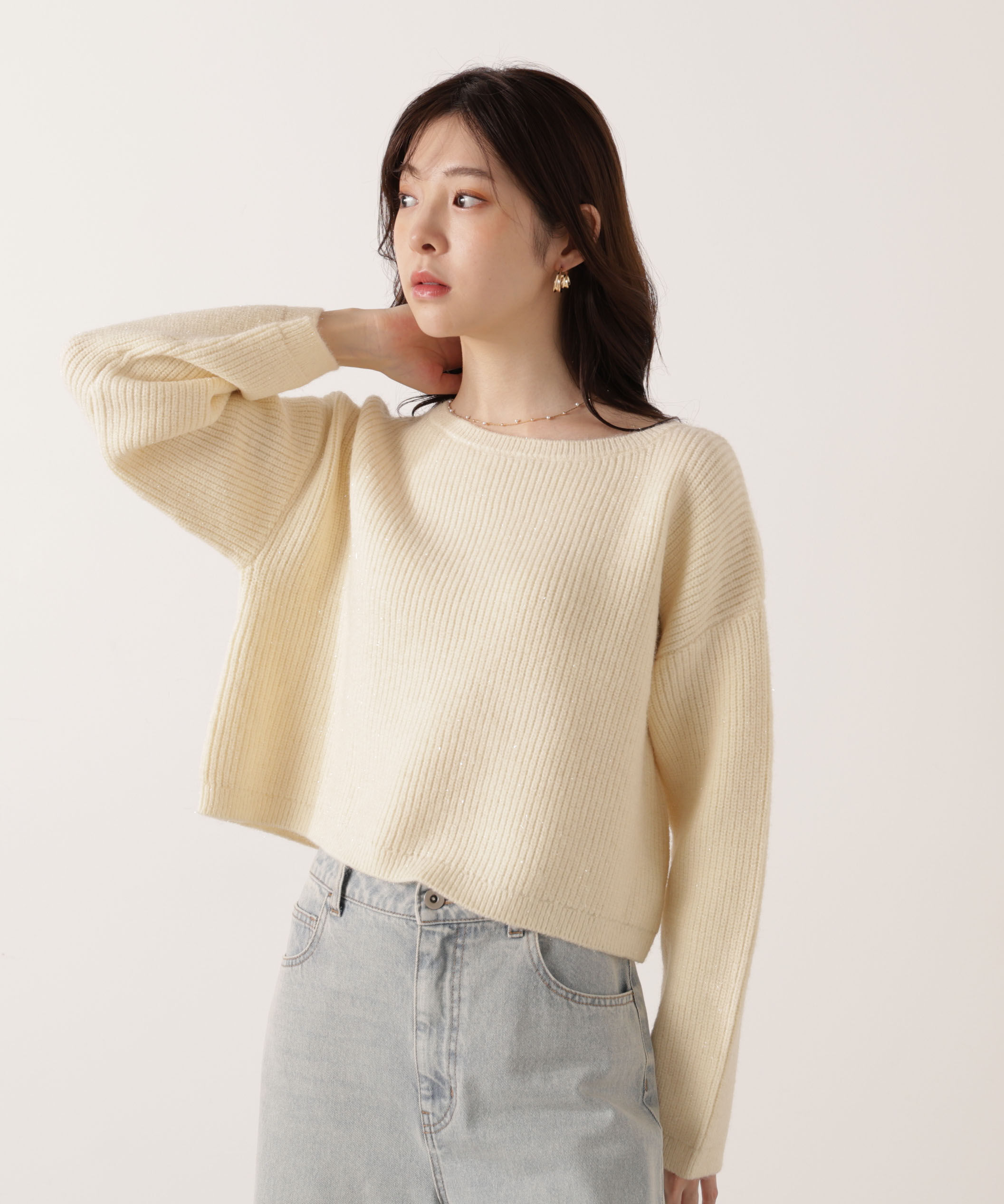 PROPORTION BODY DRESSING「アンジェリーナボックスニット  25AW 」|ニット・セーター|