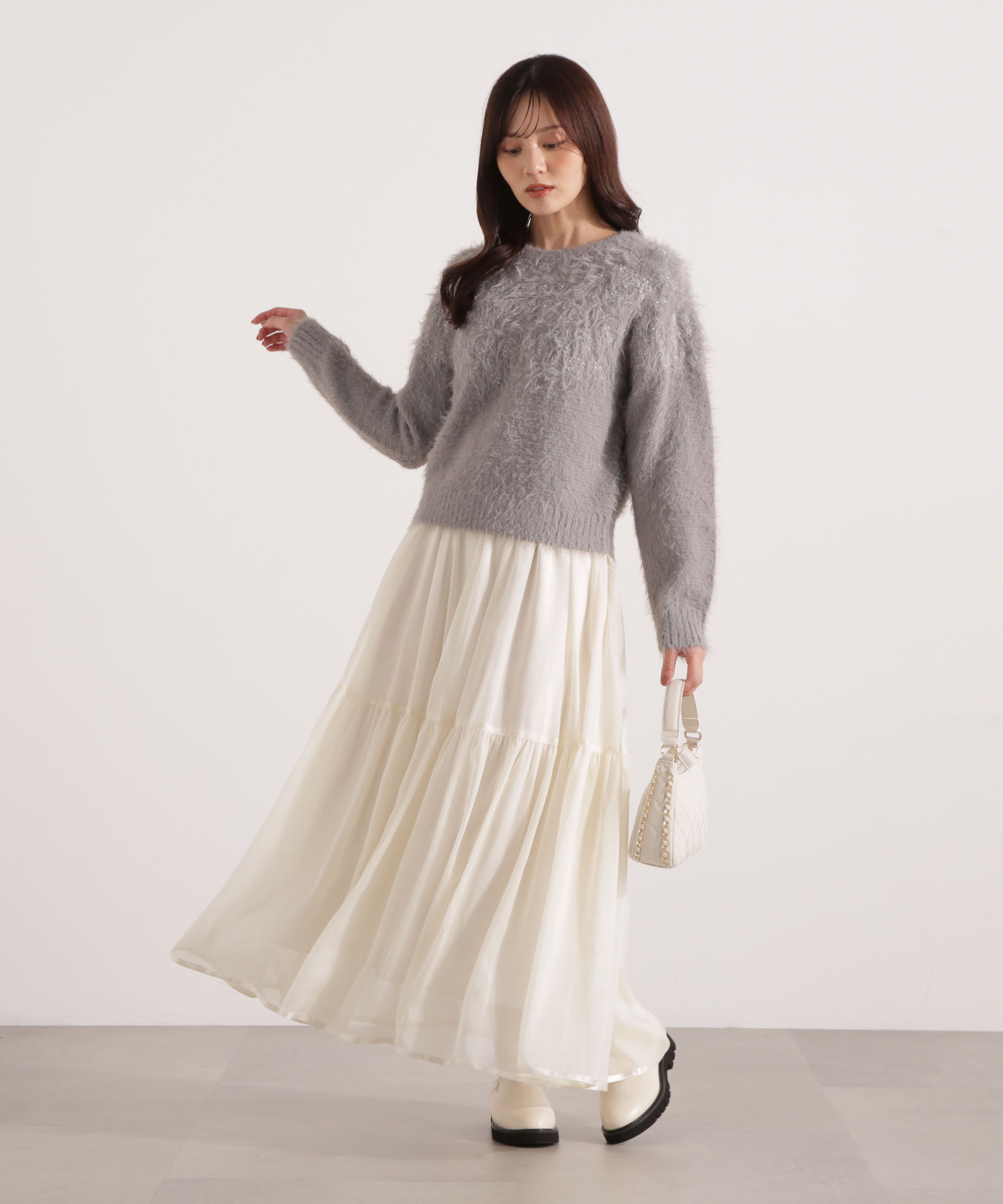PROPORTION BODY DRESSING「シアーティアードスカート 25AW」|スカート|
