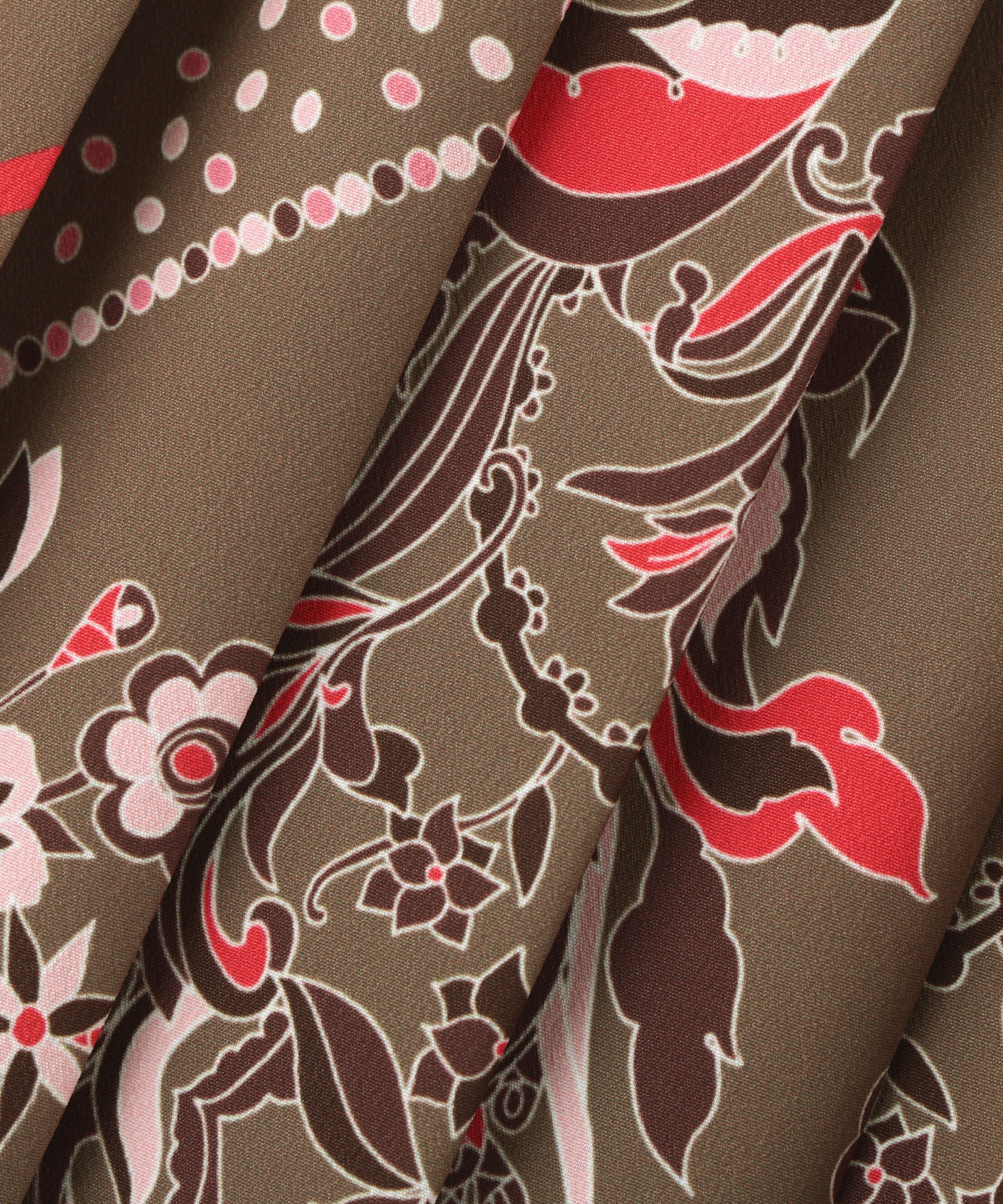  「◆フローラルスカーフプリントワンピース」|ワンピース|