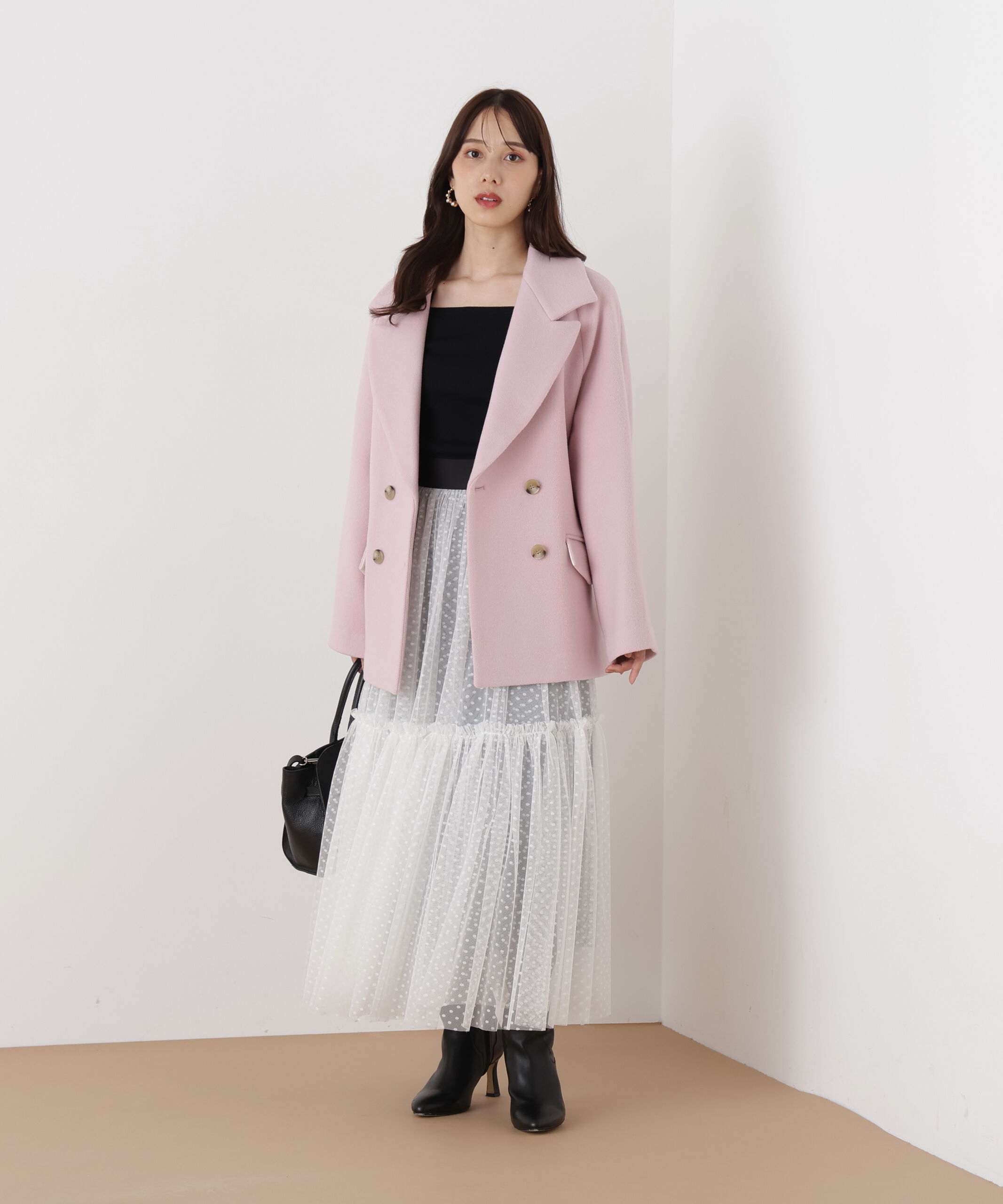  「◆ダブルブレストショートコート」|その他|