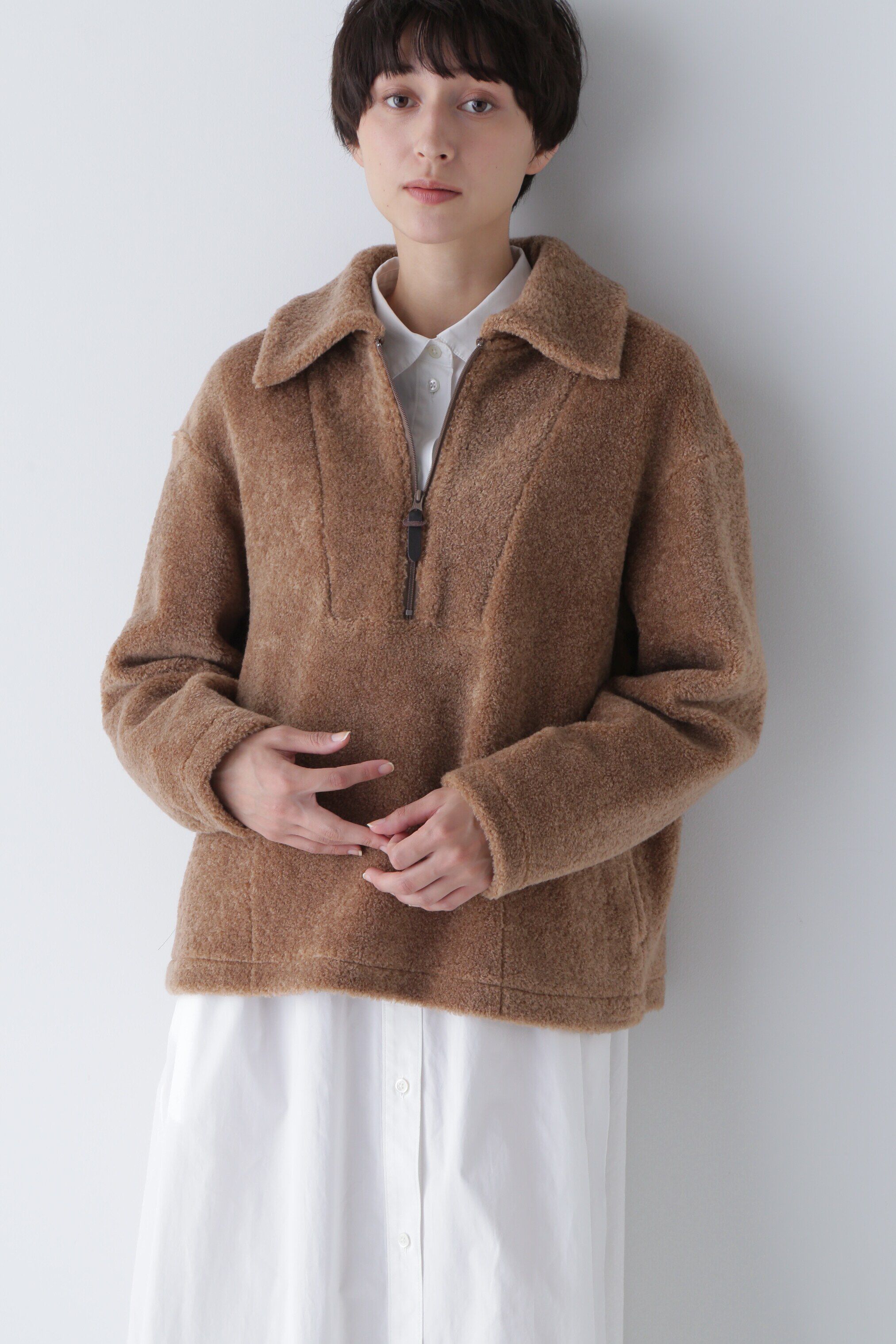  「◆ボアプルオーバー」|Tシャツ・カットソー|モカベージュ