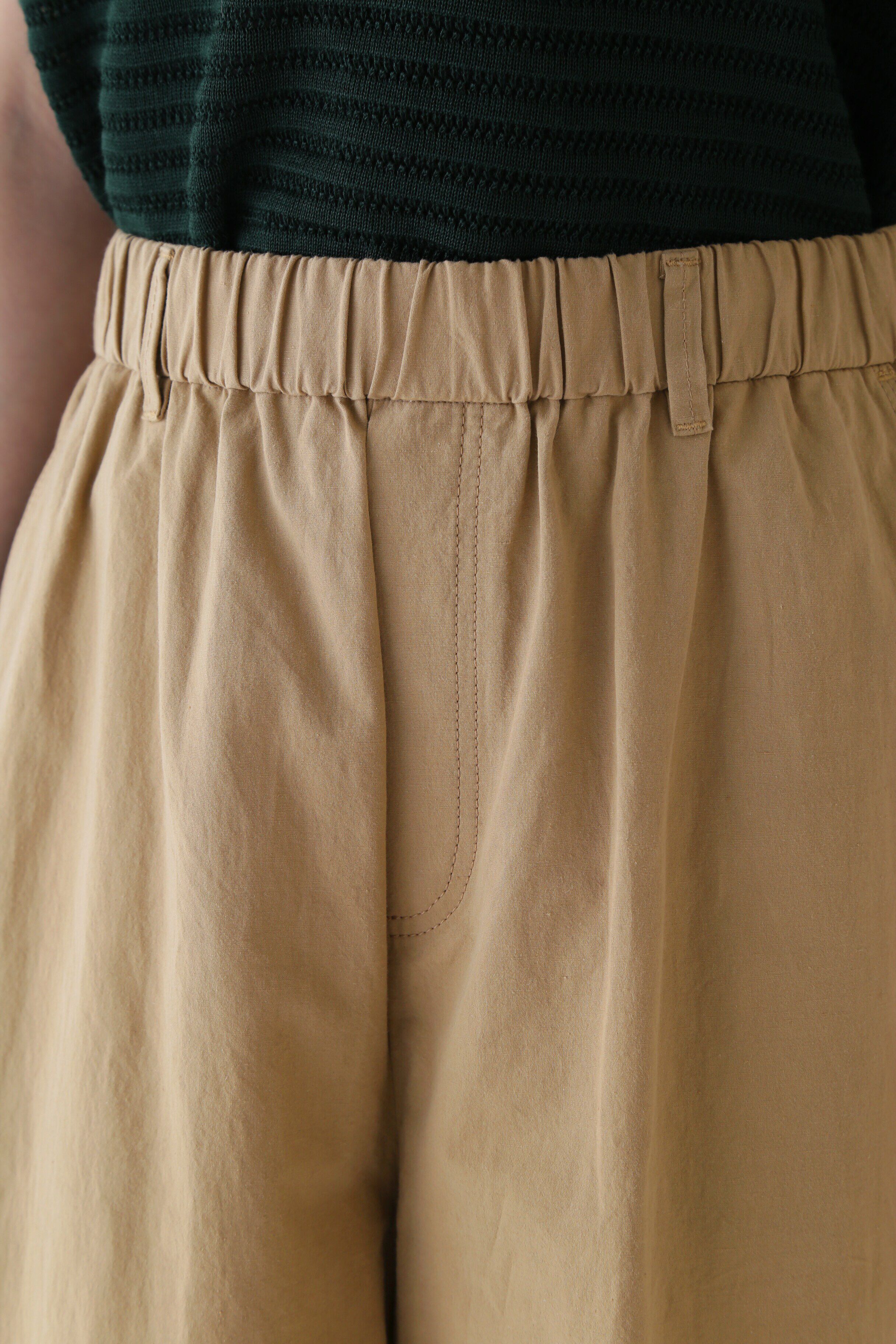  「◆綿麻ウェザー近江晒ワイドパンツ」|その他|