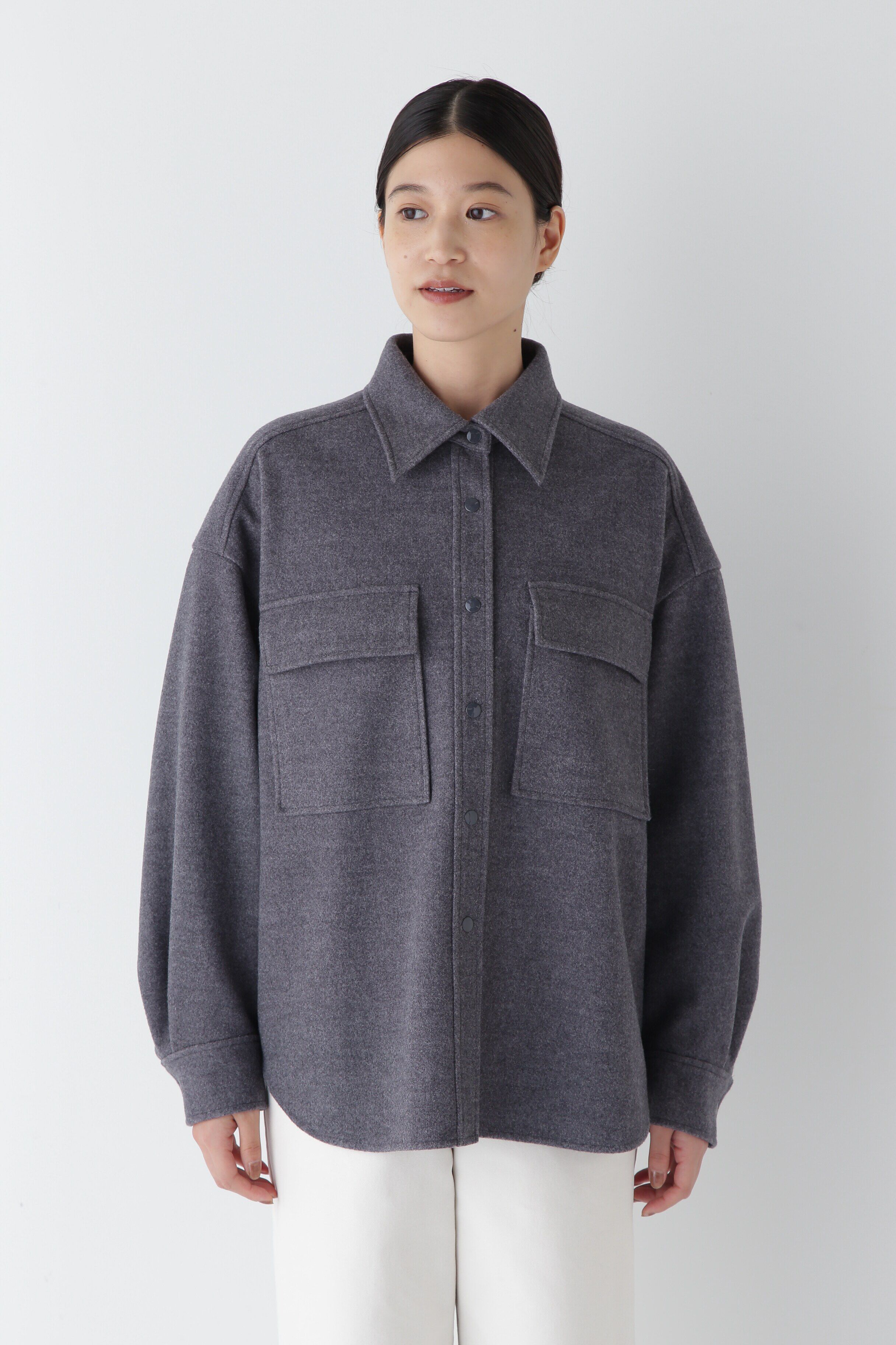  「◆メルトンジャージーＣＰＯシャツ」|シャツ・ブラウス|