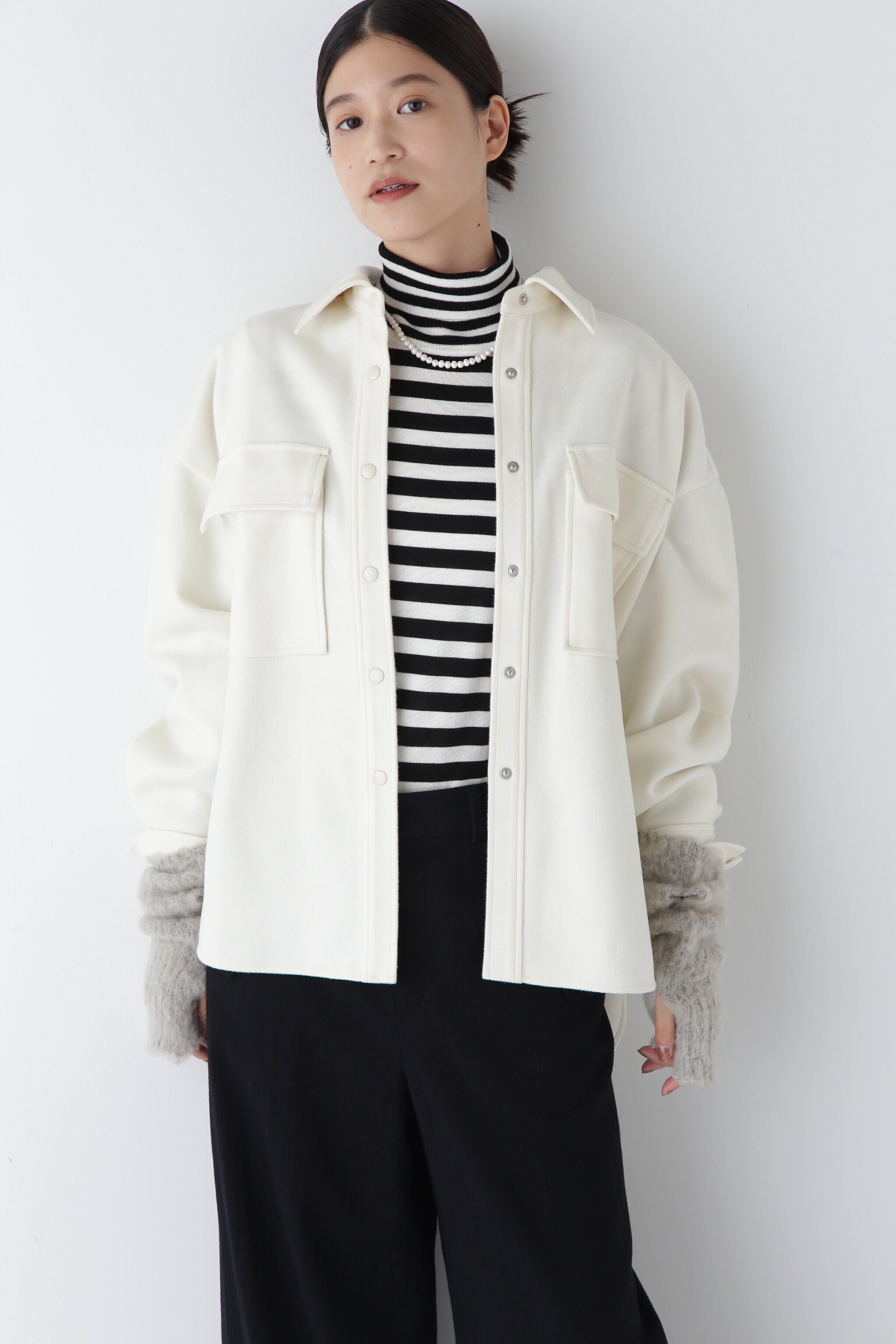  「◆メルトンジャージーＣＰＯシャツ」|シャツ・ブラウス|