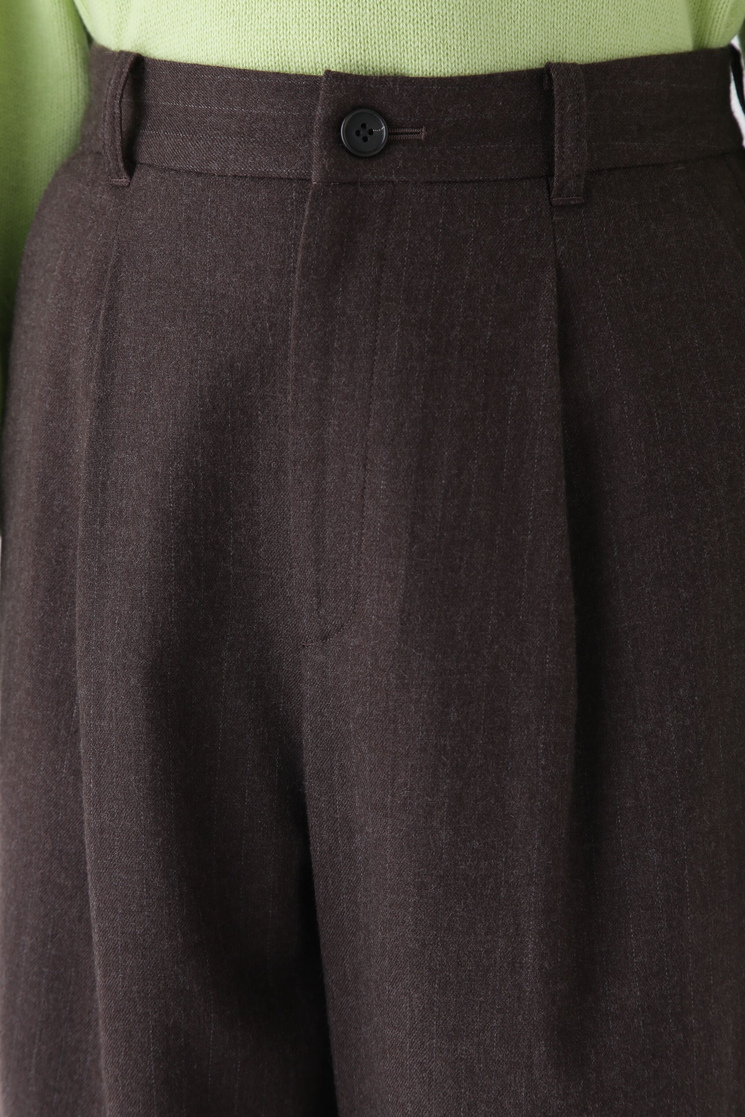  「◆ウールフラノワイドテーパードパンツ」|その他|