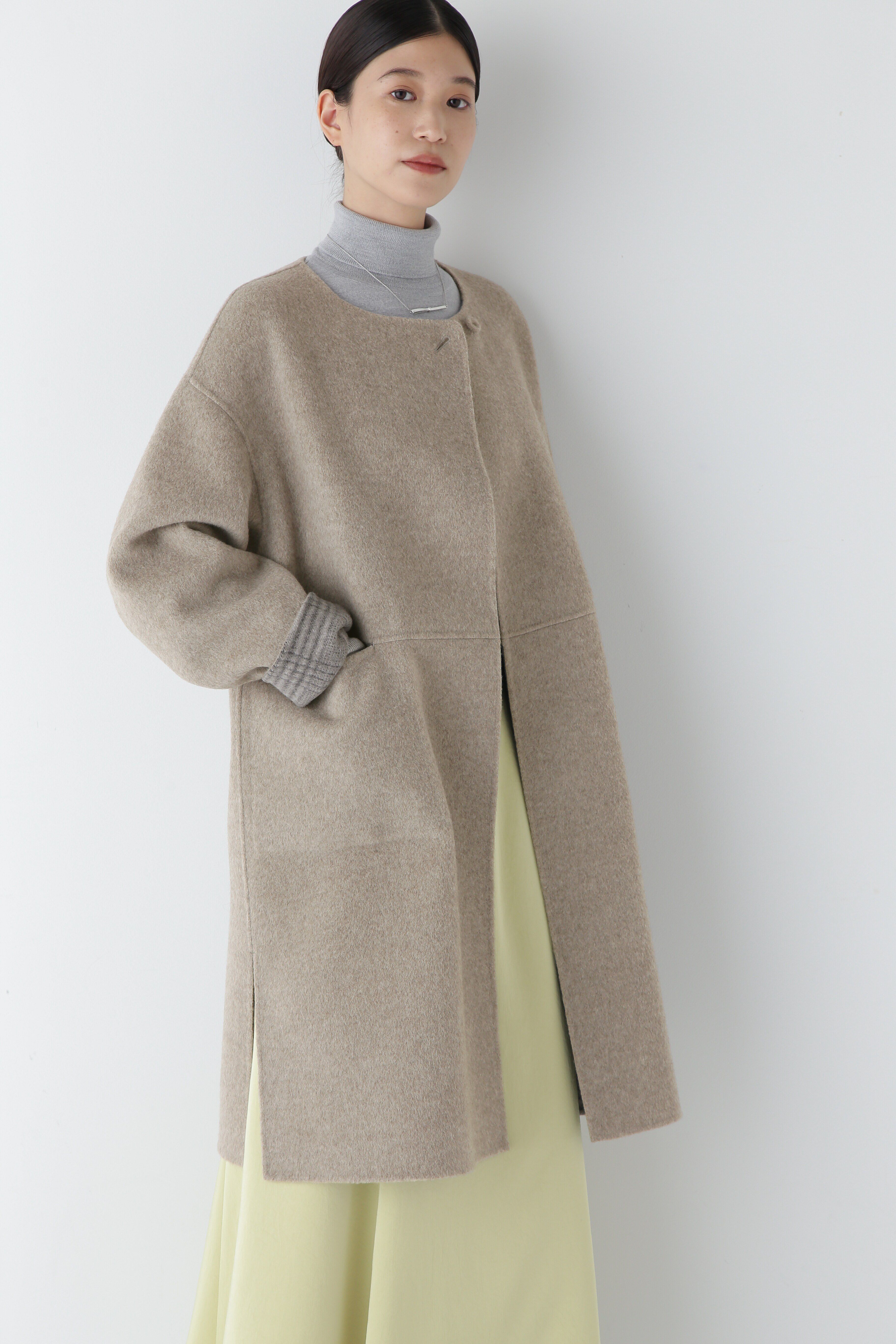  「◆リバーコート」|その他|ベージュ&times;グレ