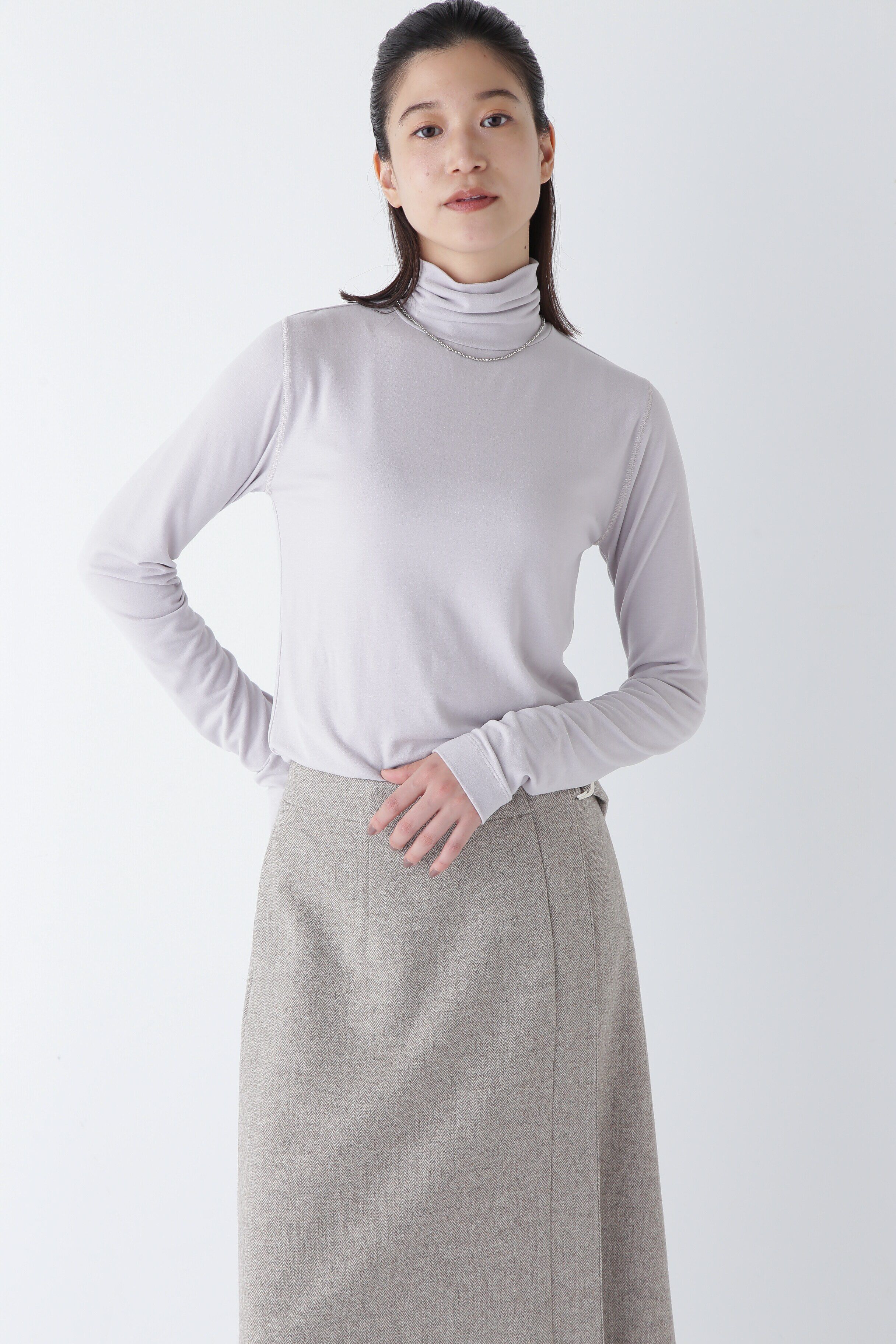  「◆インナータートル」|Tシャツ・カットソー|グレー