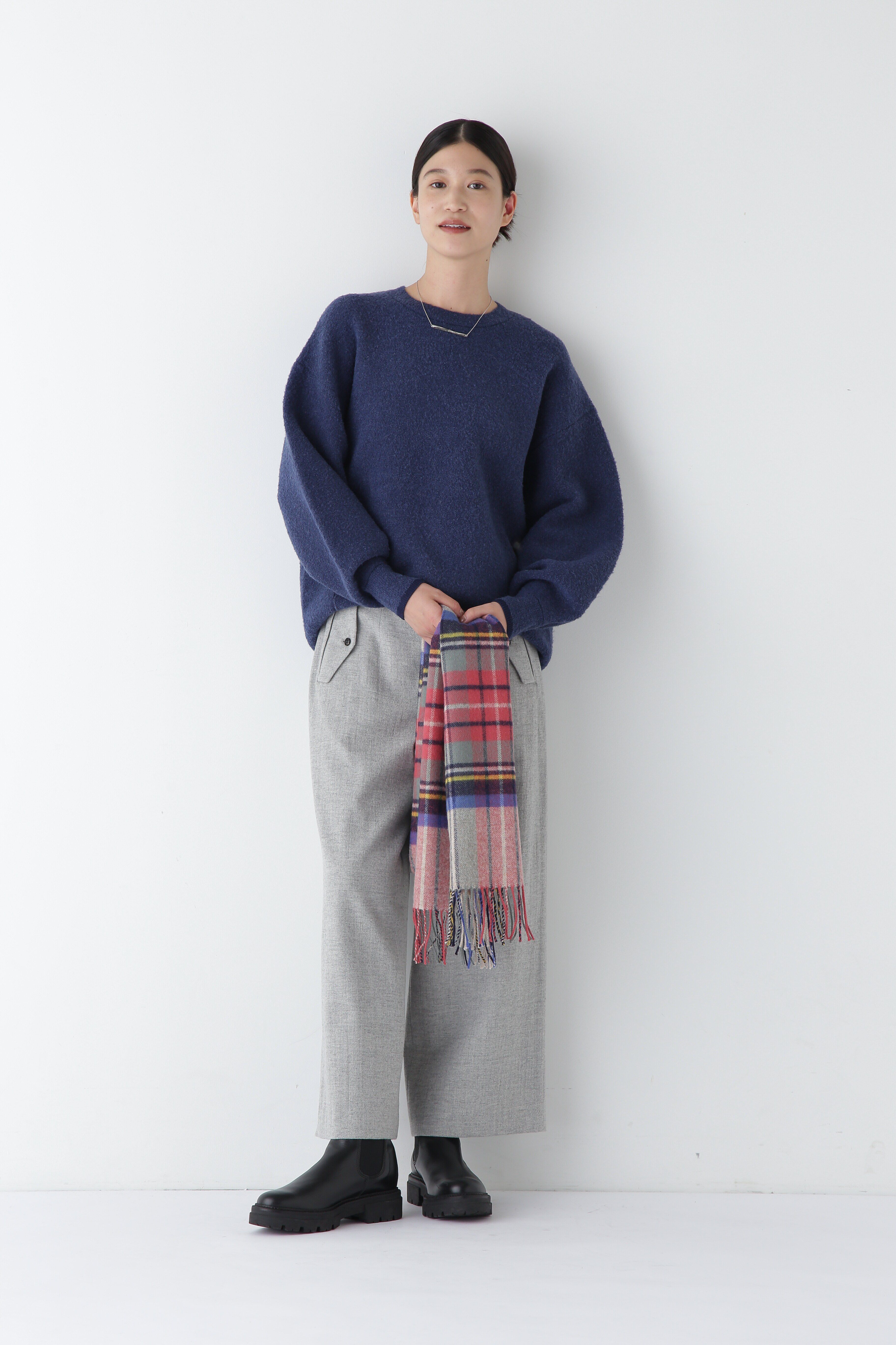  「◆接結ブークレボリュームプルオーバー」|ニット・セーター|