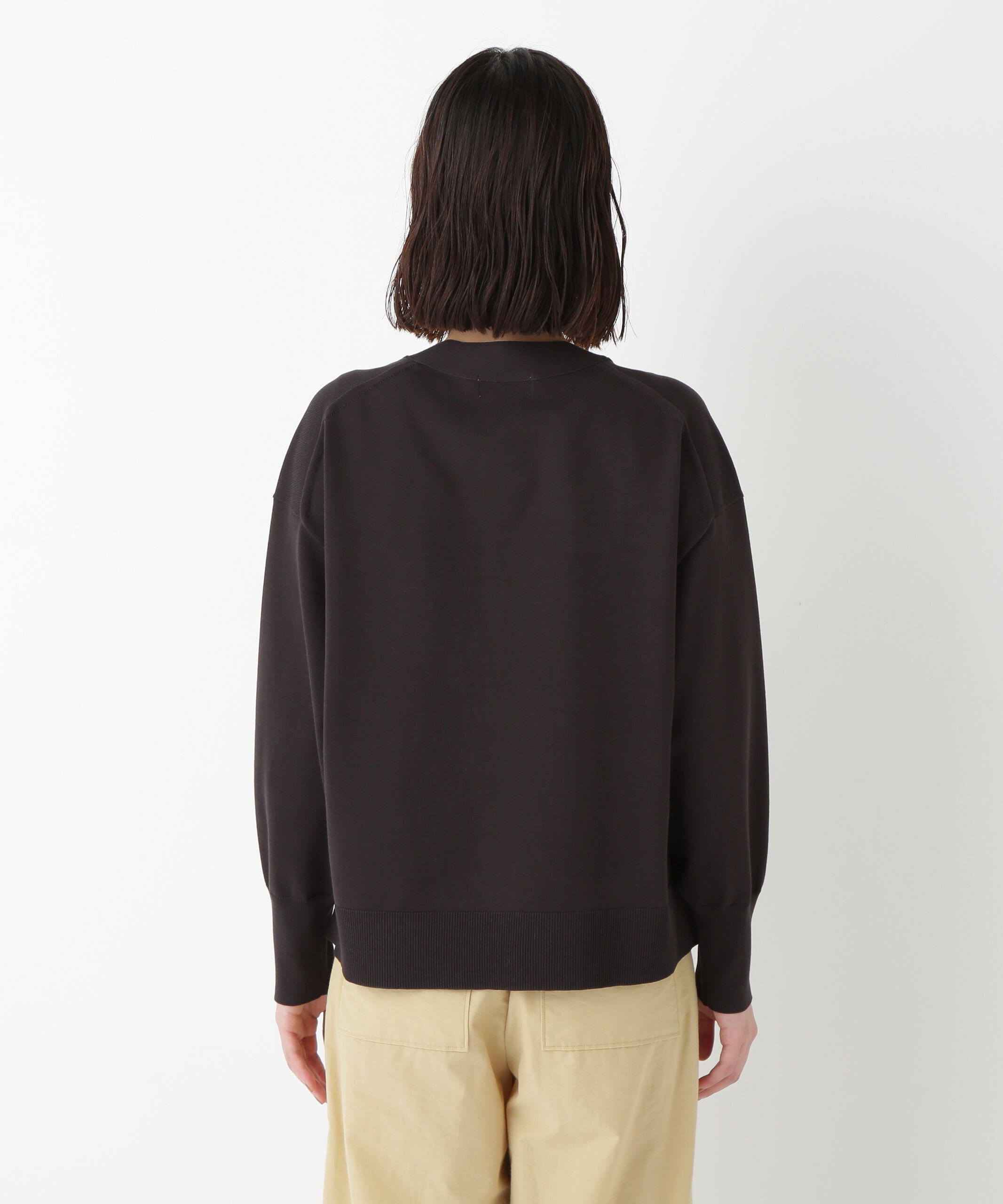  「◆オーガニックコットン混プレーティングカーディガン」|ニット・セーター|