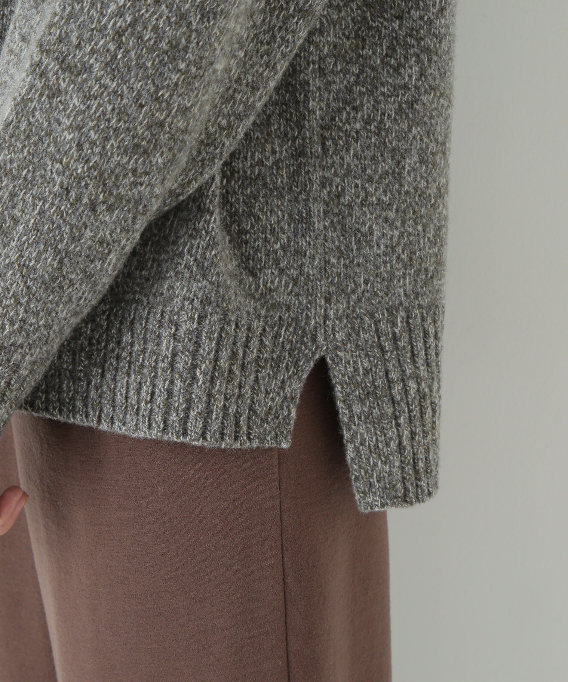  「≪洗える≫ウールローゲージＭＩＸヤーンハイネックプルオーバー」|ニット・セーター|