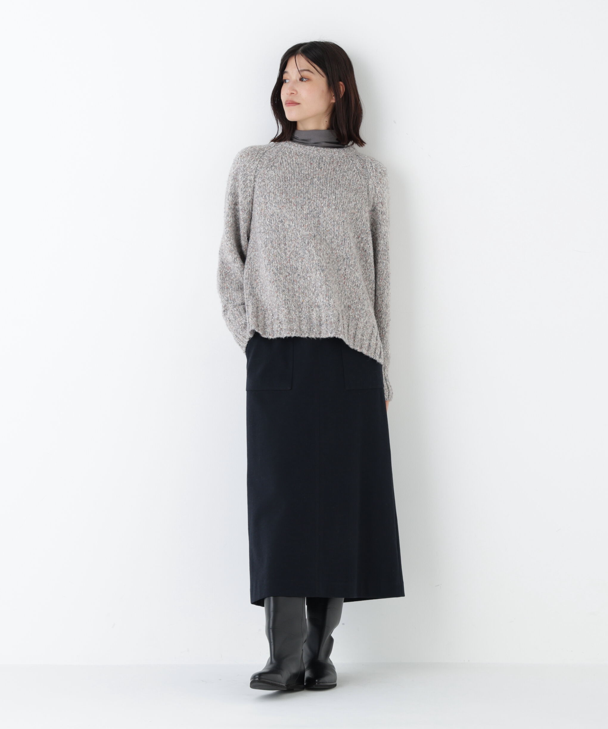  「◆ニードルパンチプルオーバースカート」|スカート|