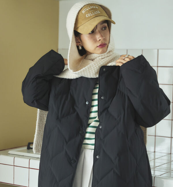 Doux archives「　シームレスノーカラーロングコート」|その他|