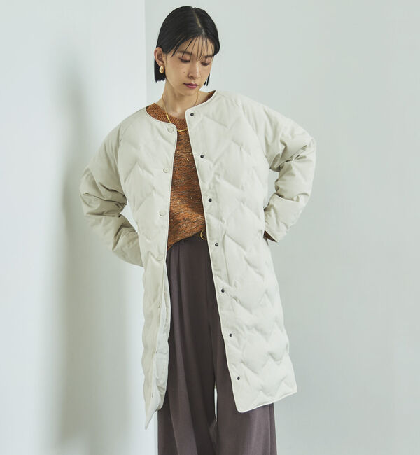 Doux archives「　シームレスノーカラーロングコート」|その他|