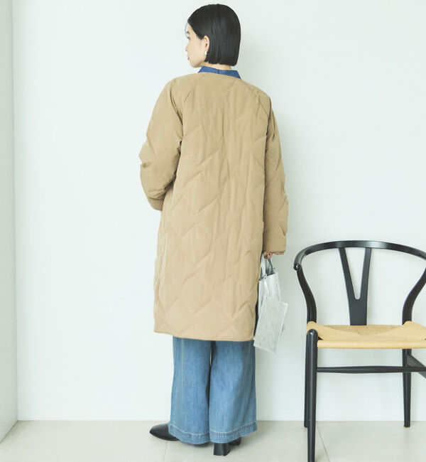 Doux archives「　シームレスノーカラーロングコート」|その他|