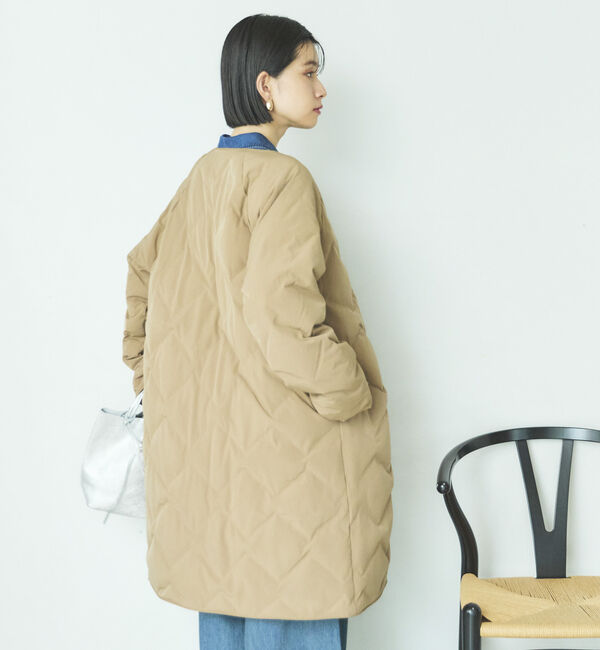 Doux archives「　シームレスノーカラーロングコート」|その他|