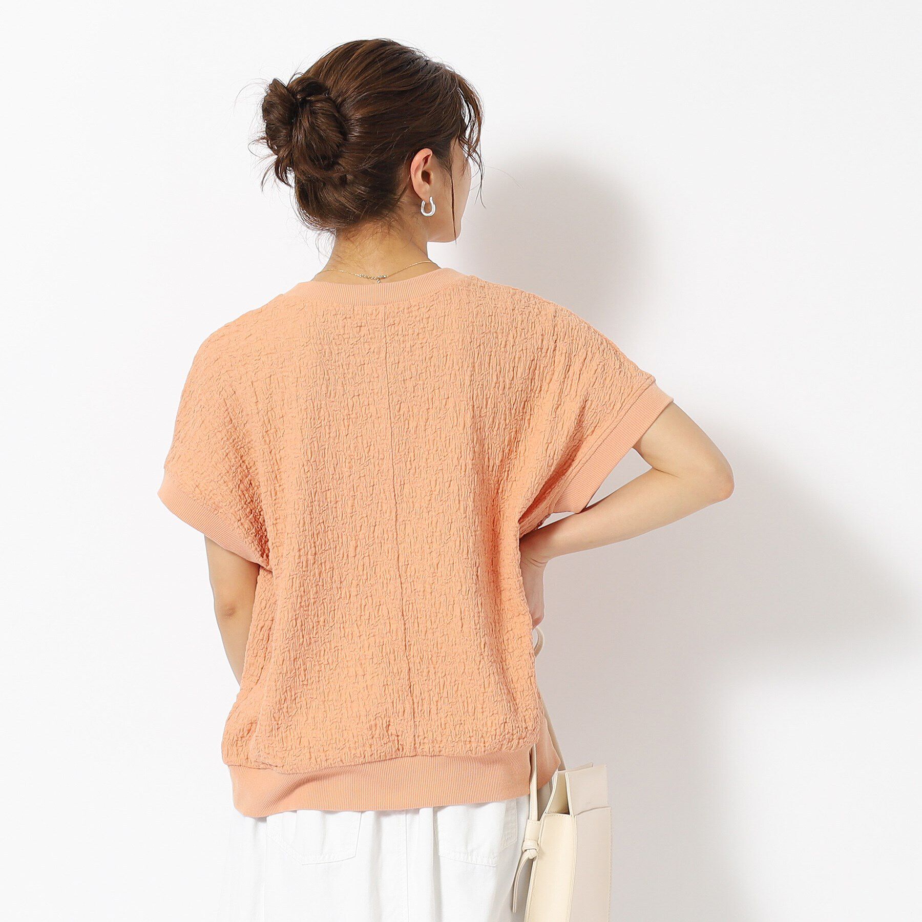 SHOO･LA･RUE「ポコポコリブ切り替えトップス」|Tシャツ・カットソー|