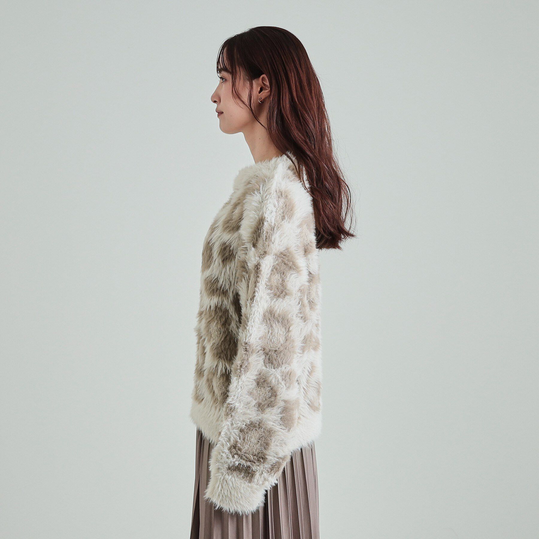 SHOO･LA･RUE「ふわふわレオパード柄フェザーニット」|ニット・セーター|