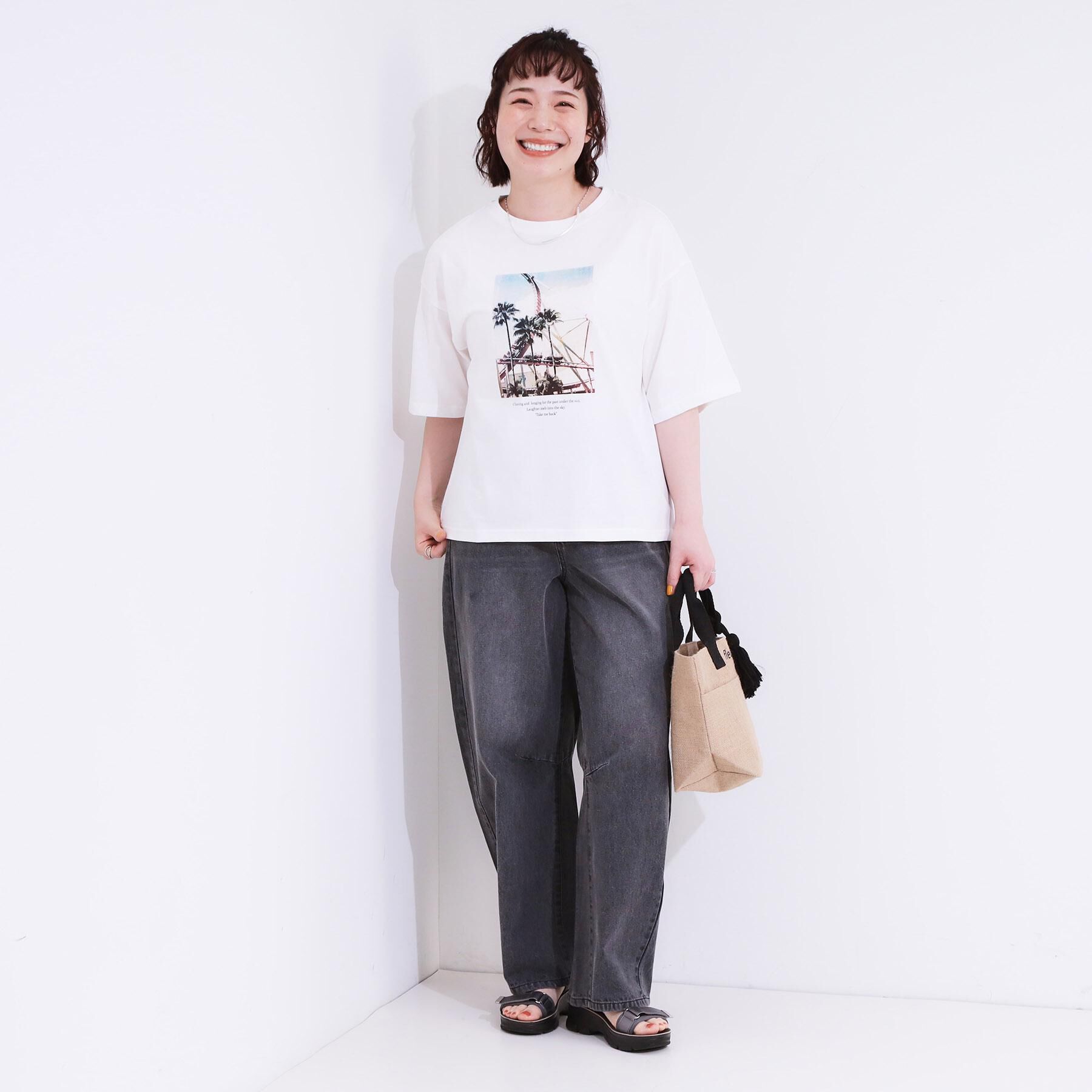 SHOO･LA･RUE「【選べる4柄】コットンプリントロゴTシャツ」|Tシャツ・カットソー|