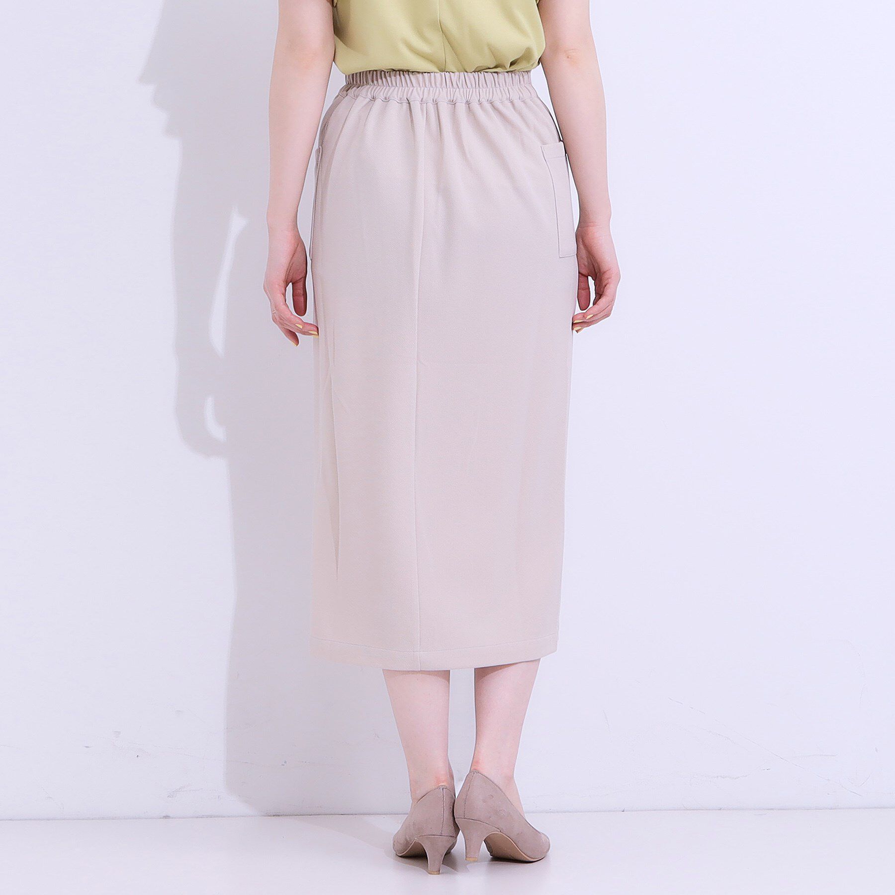 SHOO･LA･RUE「【S-LL】カジュアルにもきれいめにも ドット釦カーゴナロースカート」|スカート|