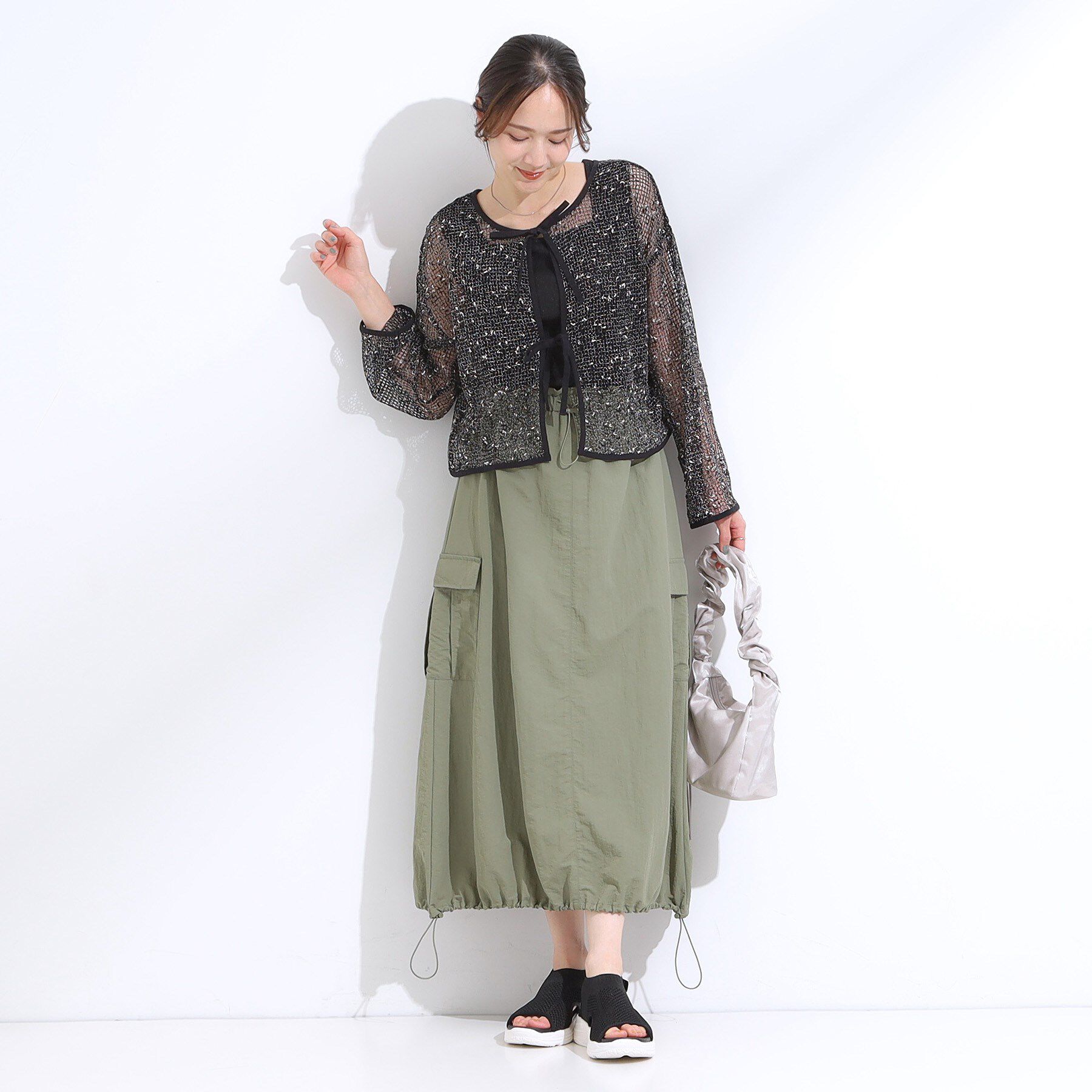 SHOO･LA･RUE「ニットスニーカーサンダル」|サンダル|