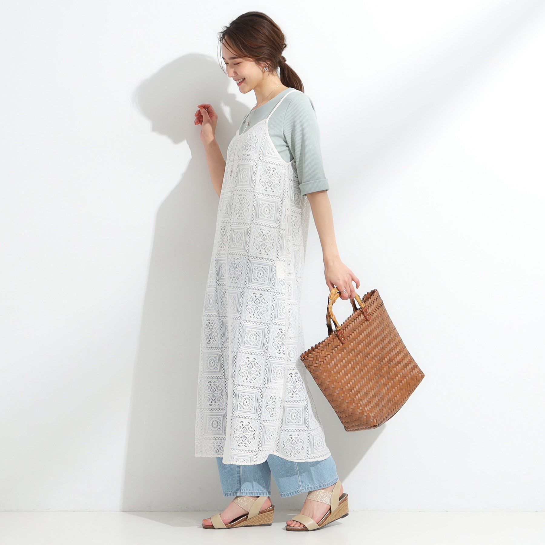 SHOO･LA･RUE「【S-LL】レースキャミワンピース」|ワンピース|