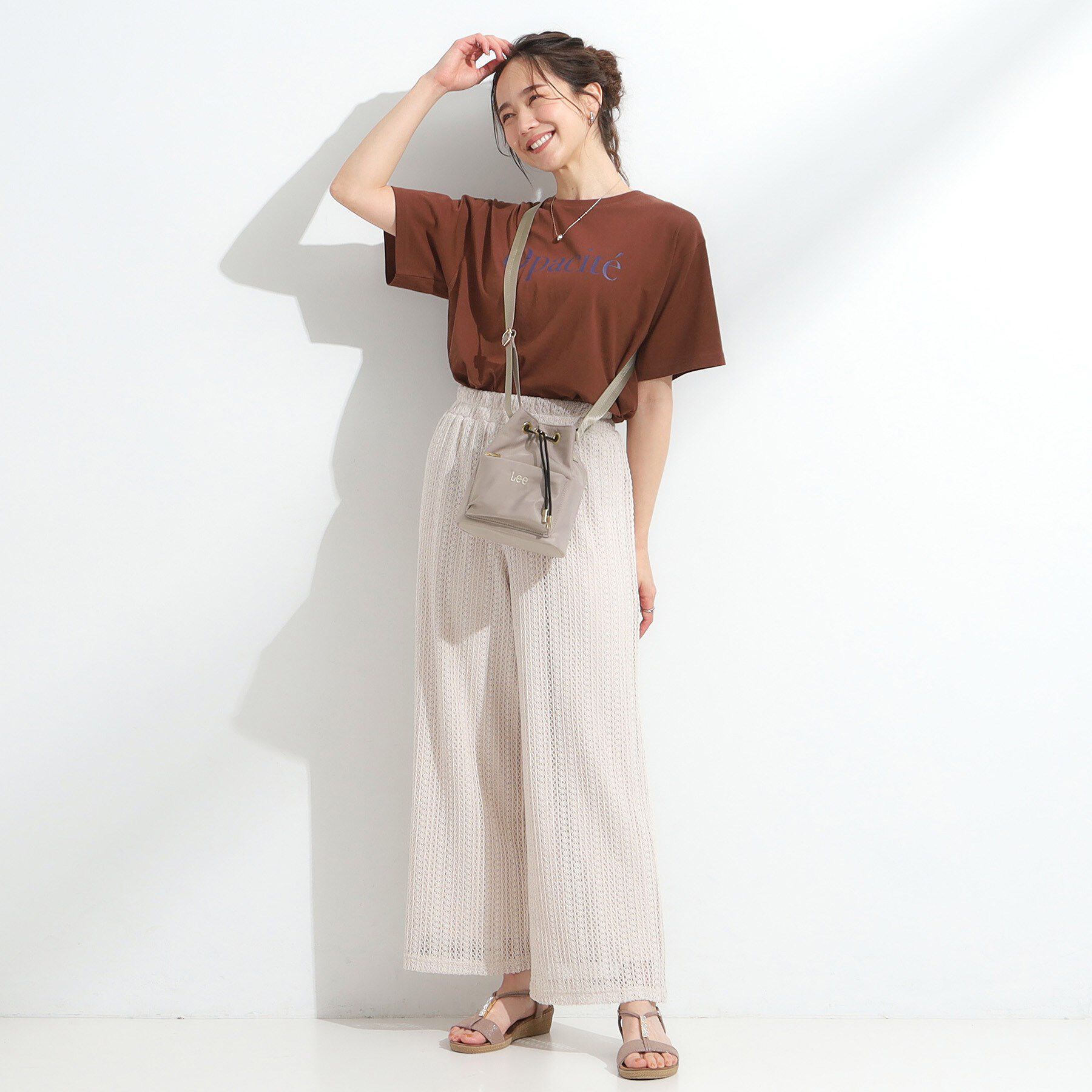 SHOO･LA･RUE「【Lee別注/撥水】巾着ショルダーバッグ」|ショルダー・メッセンジャー|