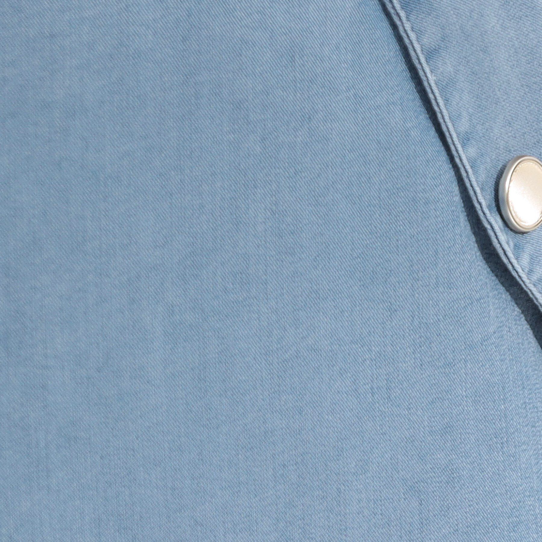 SHOO･LA･RUE「【洗える/S-LL/ひんやり】金ボタンがアクセント　大人のデニムガウチョパンツ」|デニム|