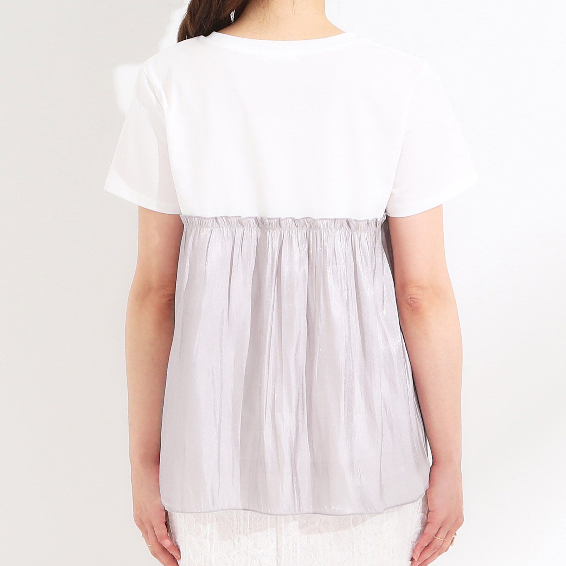 SHOO･LA･RUE「【S-LL/ひんやり】インせず決まる ビスチェ風ドッキングトップス」|Tシャツ・カットソー|