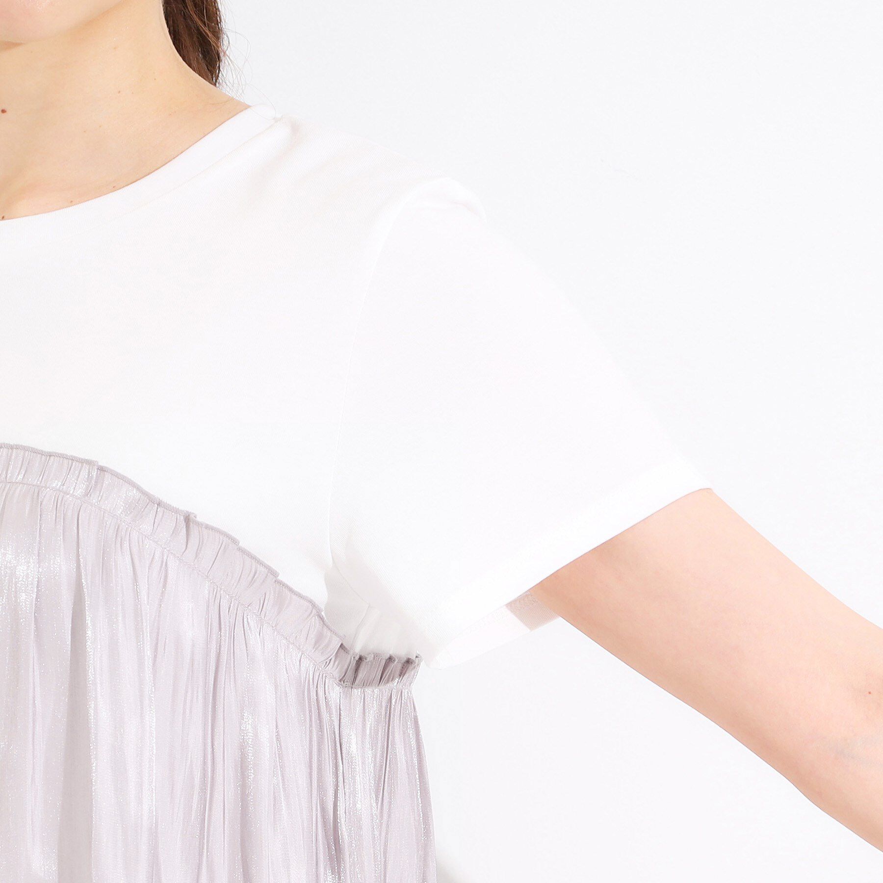 SHOO･LA･RUE「【S-LL/ひんやり】インせず決まる ビスチェ風ドッキングトップス」|Tシャツ・カットソー|