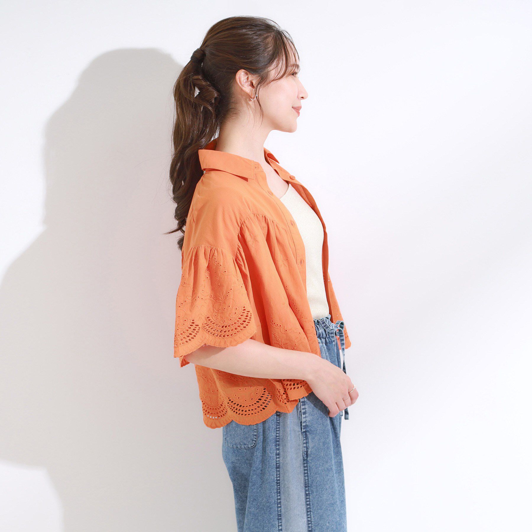 SHOO･LA･RUE「コーデの主役になる スカラップレースブラウス」|シャツ・ブラウス|