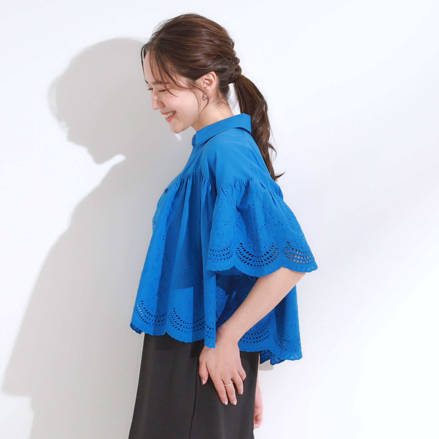 SHOO･LA･RUE「コーデの主役になる スカラップレースブラウス」|シャツ・ブラウス|