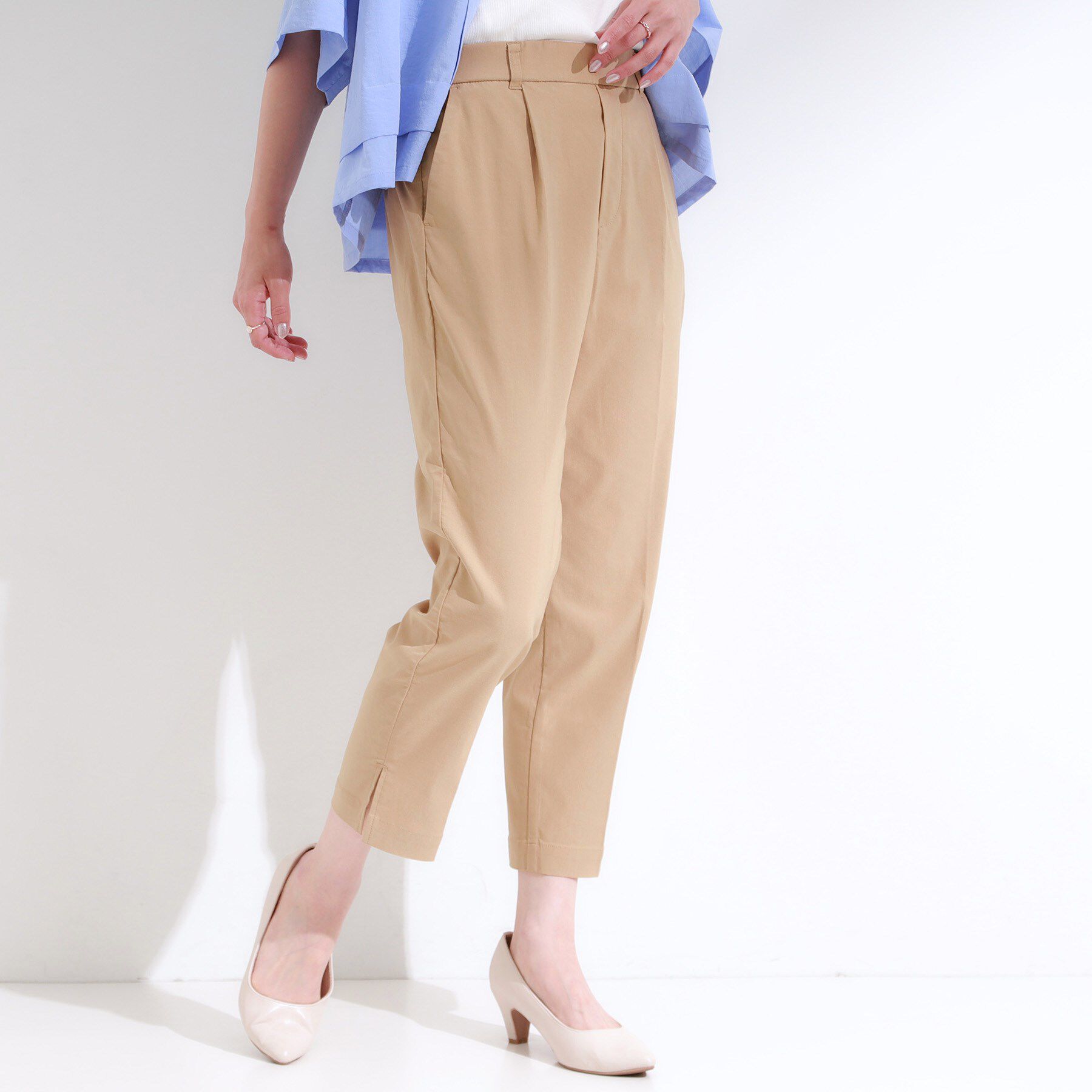 SHOO･LA･RUE「【S-LL/ひんやり】きれいめにもカジュアルにも サブリナパンツ」|その他|