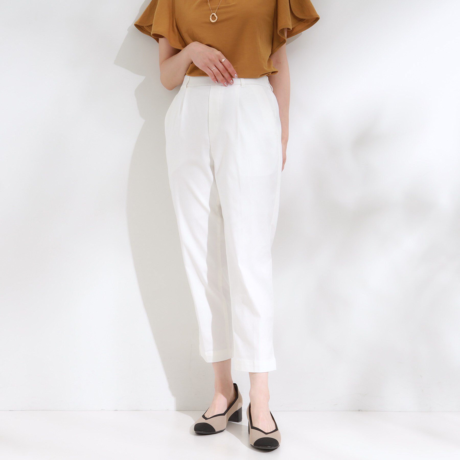 SHOO･LA･RUE「【S-LL/ひんやり】きれいめにもカジュアルにも サブリナパンツ」|その他|