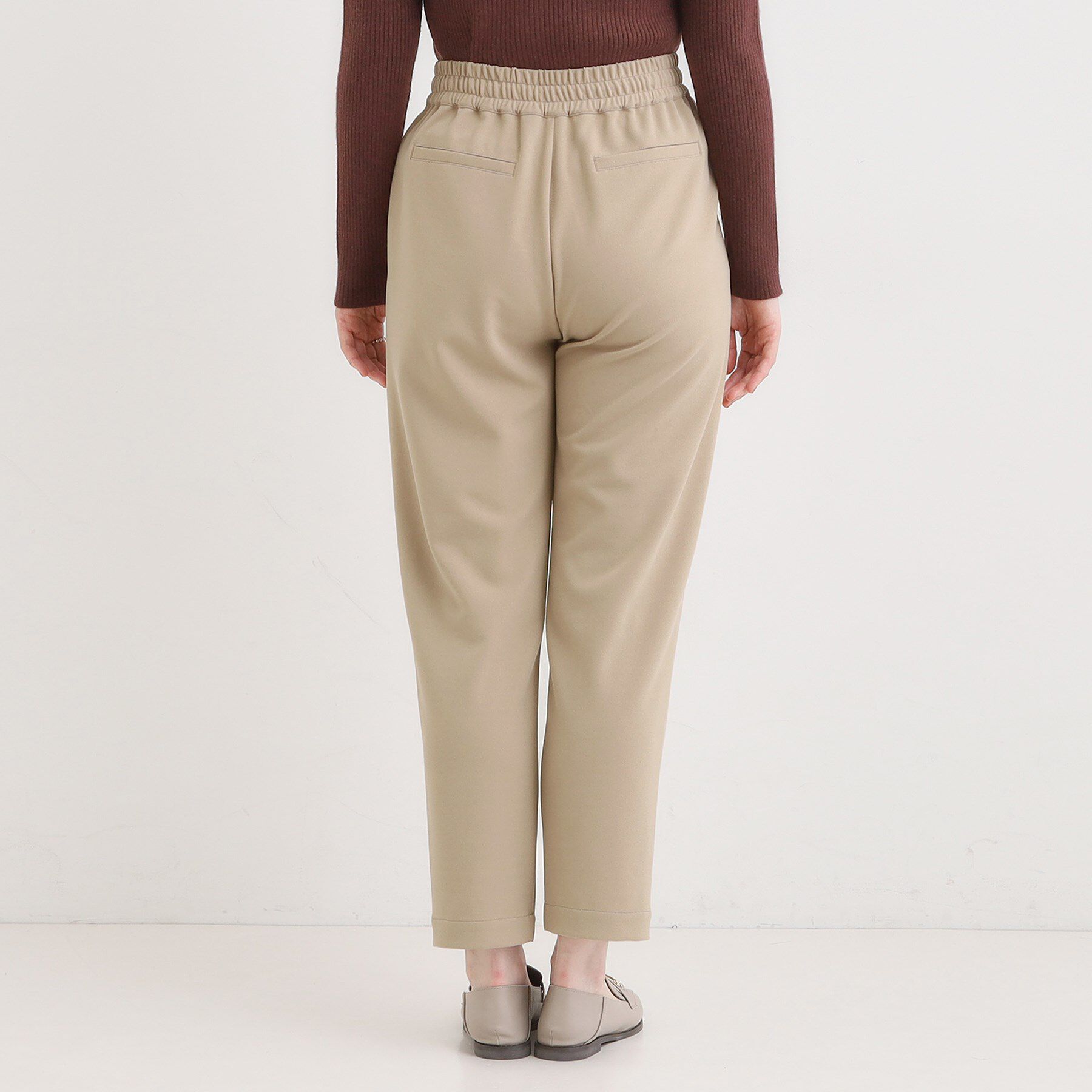 SHOO･LA･RUE「【S-3L/洗濯後しわになりにくい】スマートに見える イージーテーパードパンツ【CIRCRIC】」|その他|