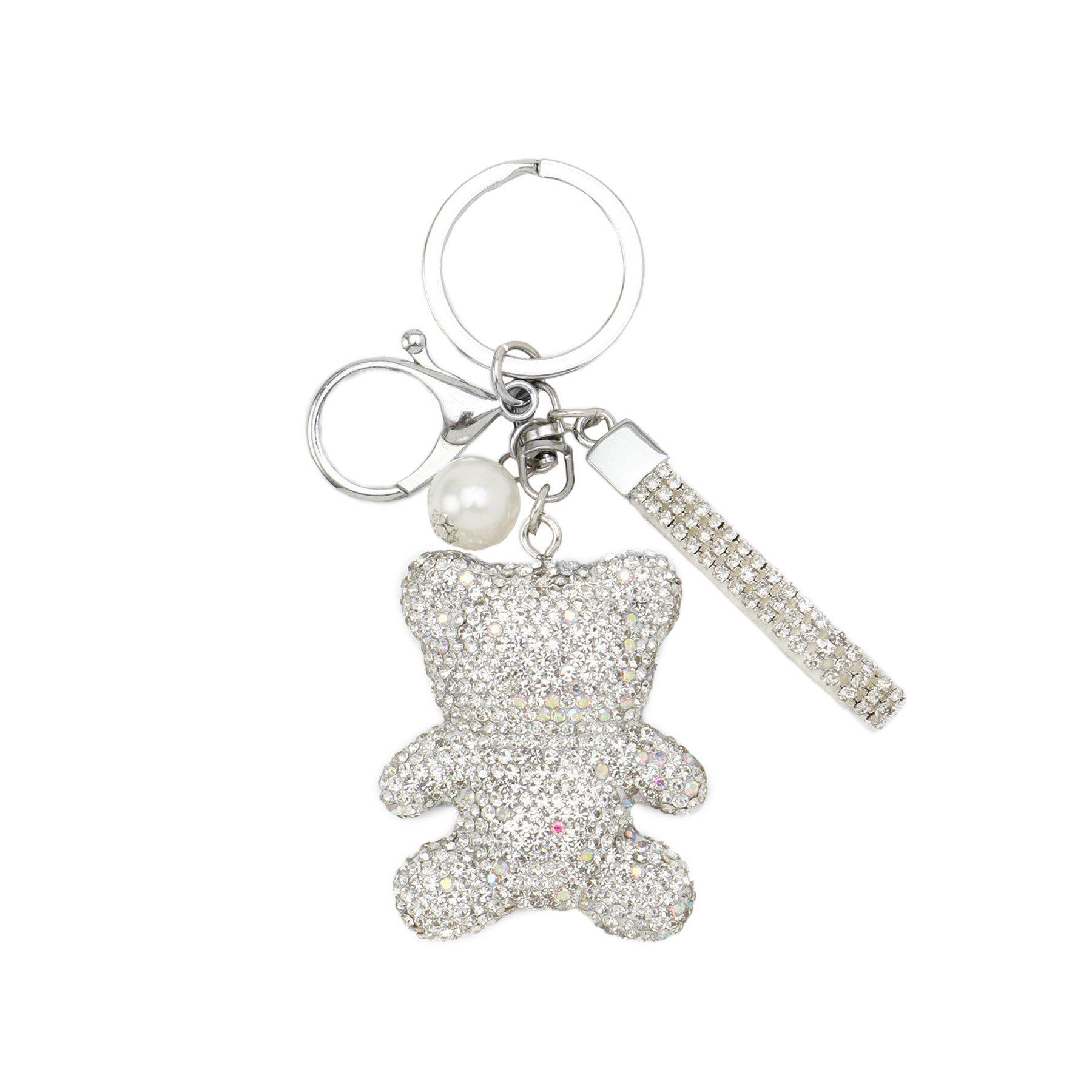 SHOO･LA･RUE「キラキラベアチャーム」|キーケース|シルバー(006)