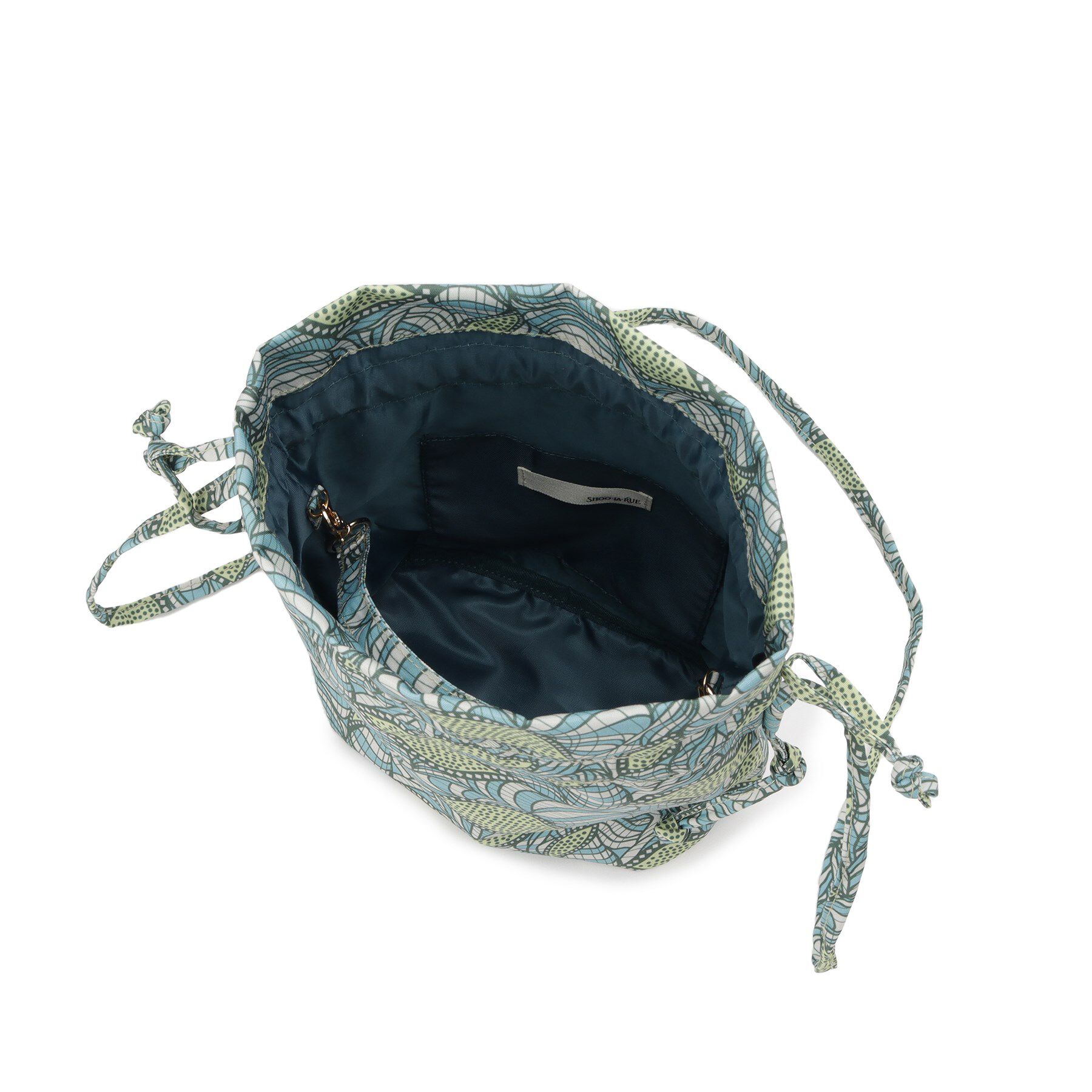 SHOO･LA･RUE「ころんとしたフォルムが魅力 ラタプリント 巾着ショルダーバッグ」|ショルダー・メッセンジャー|