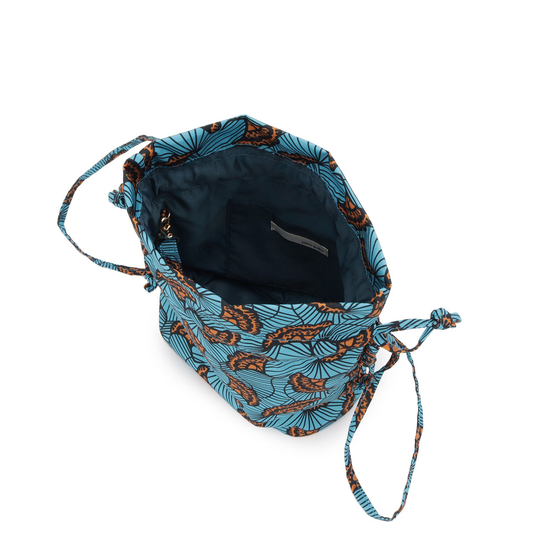 SHOO･LA･RUE「ころんとしたフォルムが魅力 ラタプリント 巾着ショルダーバッグ」|ショルダー・メッセンジャー|