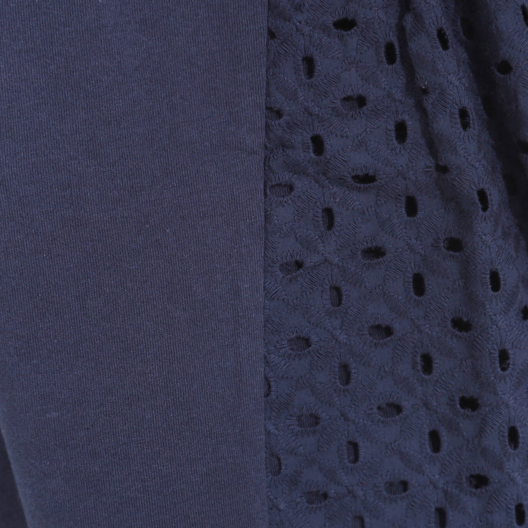 SHOO･LA･RUE「【S-LL/体型カバー】インせずサマ見え レース使いAライントップス」|Tシャツ・カットソー|